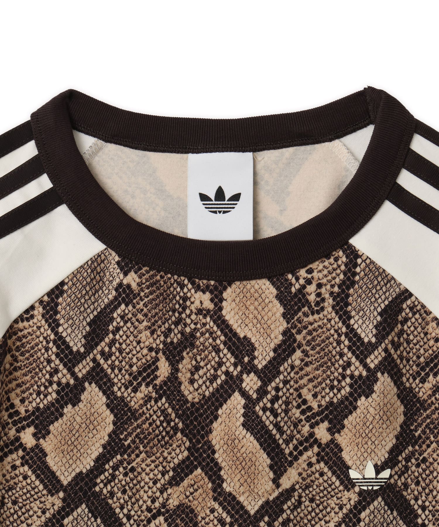 adidas SNAKE PRINT CALI TEE リネン/マジックベージュの画像