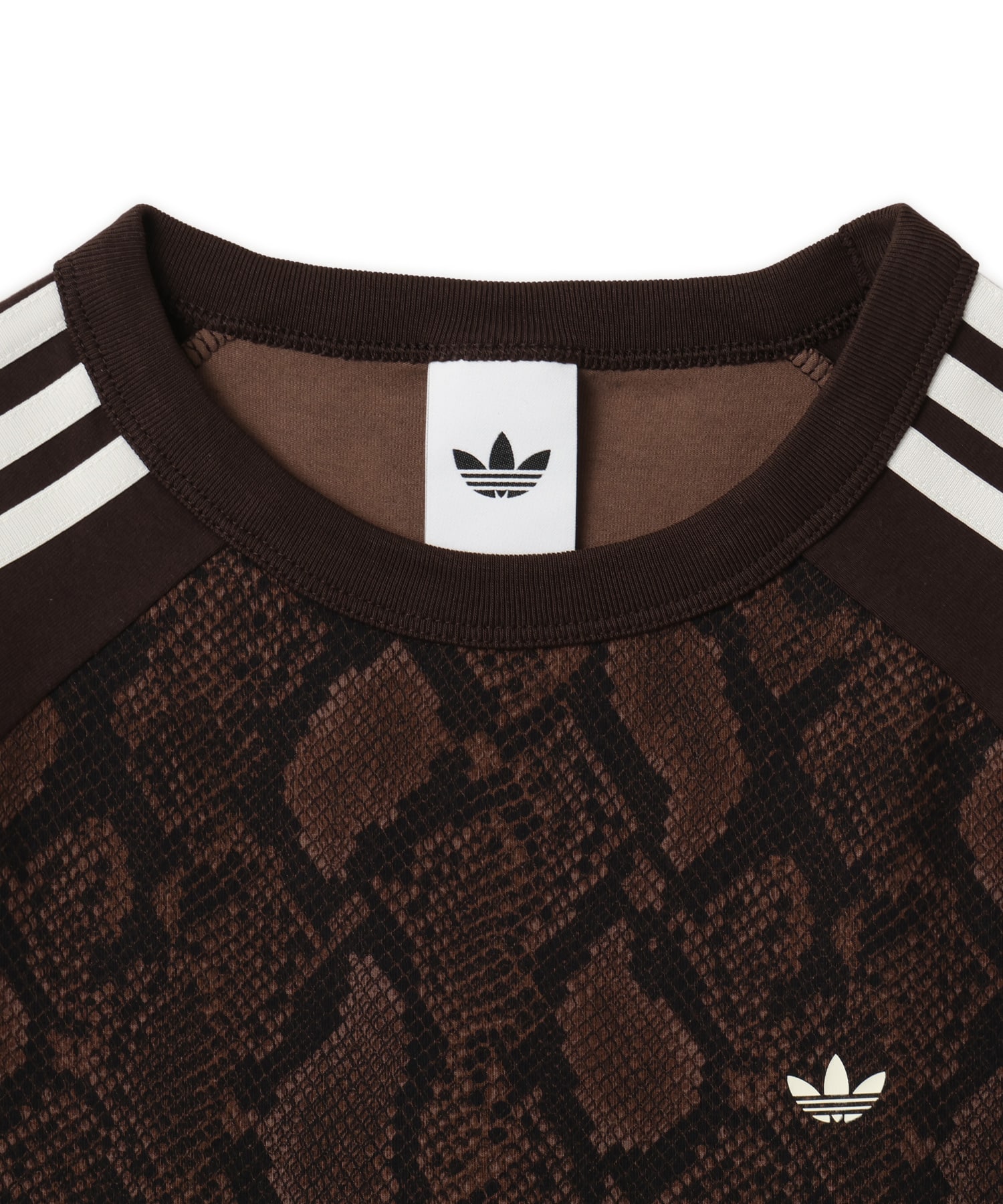 adidas SNAKE PRINT CALI TEE アースストレータ/オーロラコーヒーの画像