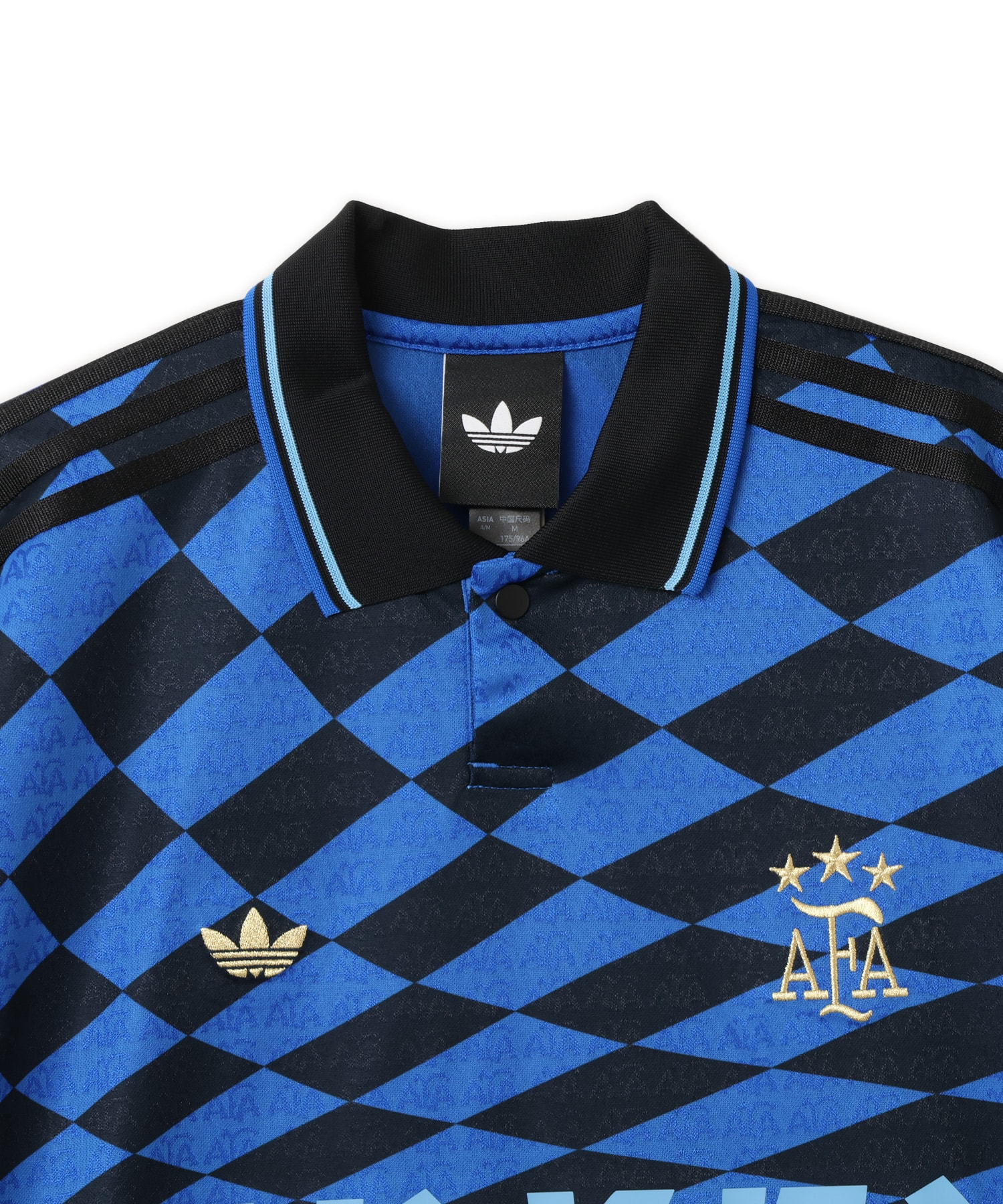 adidas THRASHER x AFA ARGENTINA JERSEY ブラック/ブルーの画像