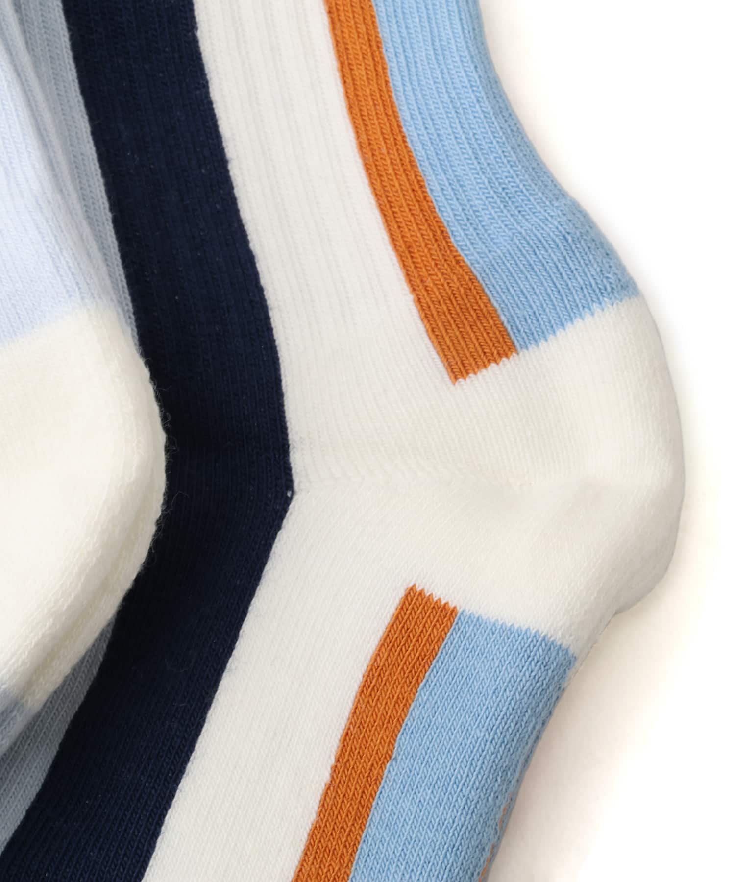 adidas CREW SOCKS 2P マルチカラー/クリスタルスカイの画像