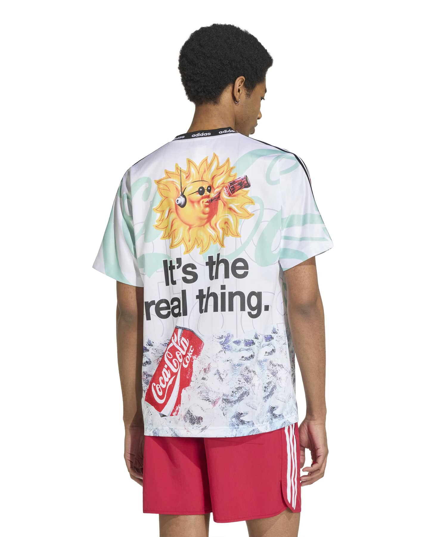 adidas COCA COLA CLASSIC SPORT MASH-UP JERSEY ホワイト/マルチカラーの画像