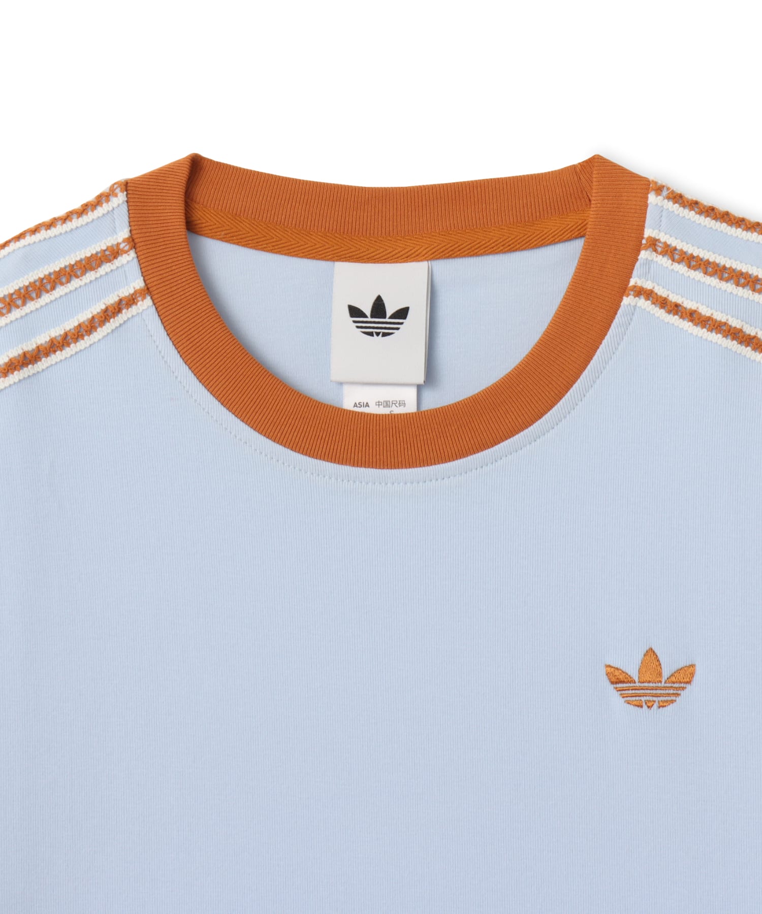adidas SUMMER GLOW ADVANCED THREE STRIPES T-SHIRT クリスタルスカイの画像