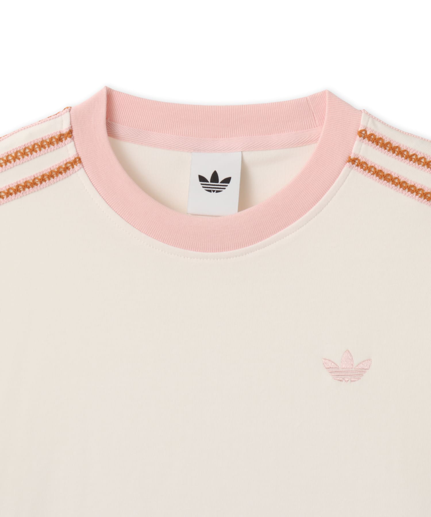 adidas SUMMER GLOW ADVANCED THREE STRIPES T-SHIRT オフホワイトの画像