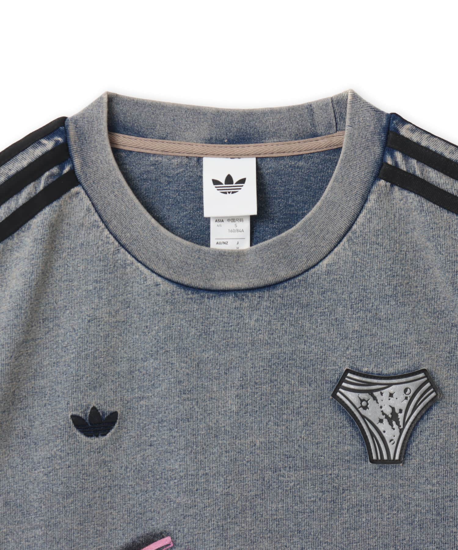 adidas ADILENIUM 5.0  DENIM TEE カーキブラウンの画像