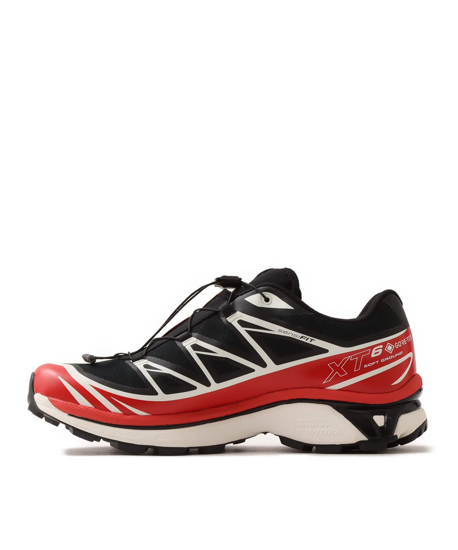 SALOMON XT-6 GTX Black/Flame Scarlet/Vanilla Iceの画像