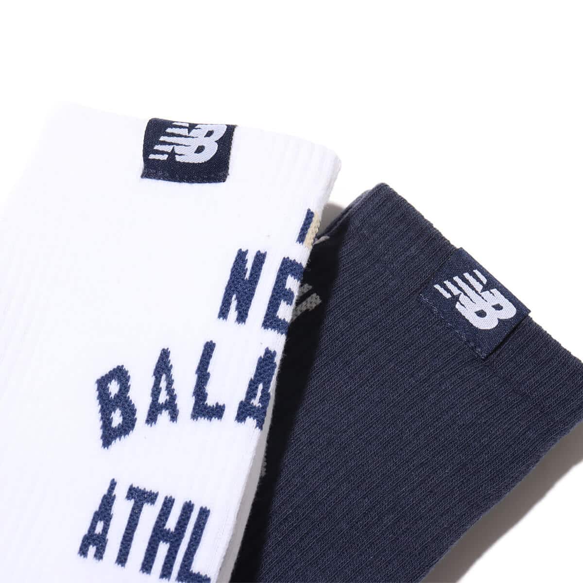 New Balance ミッドカフ 2P ソックス アソートカラー1 24SS-Iの画像