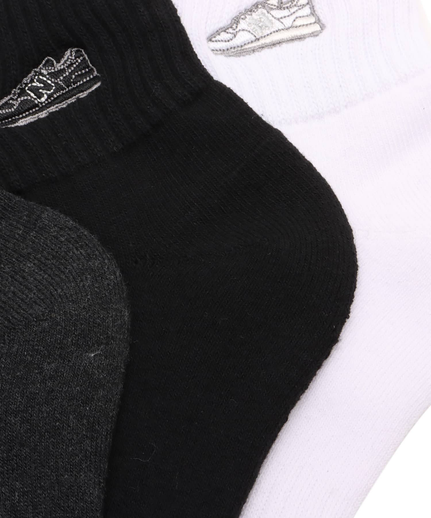 New Balance MID LENGTH 3P SOCKS WAPPEN アソートカラー1の画像
