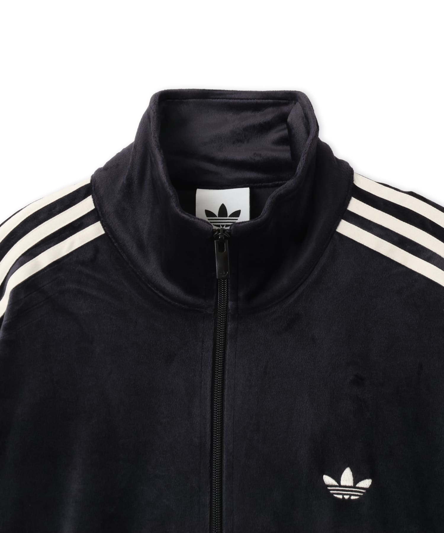 adidas FIREBIRD VELOUR TRACK TOP ブラックの画像