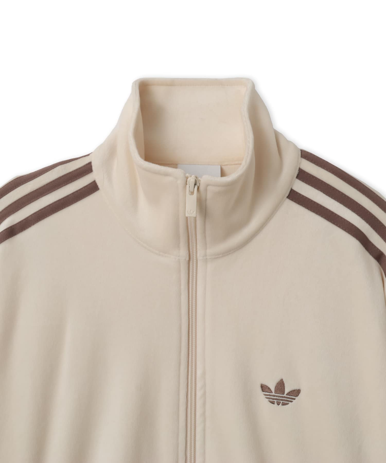 adidas FIREBIRD VELOUR TRACK TOP ワンダーホワイトの画像