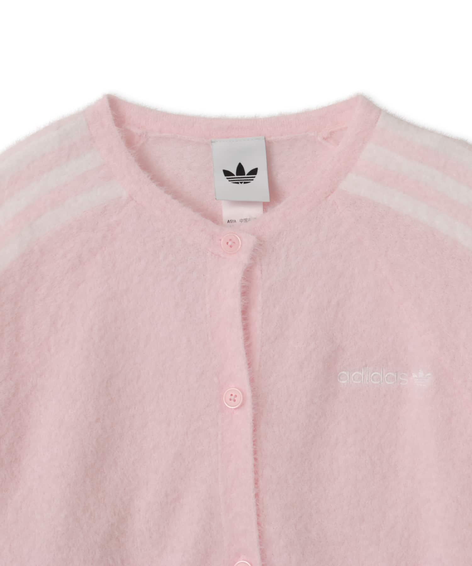 adidas FLUFFY CARDIGAN ディスティルピンクの画像