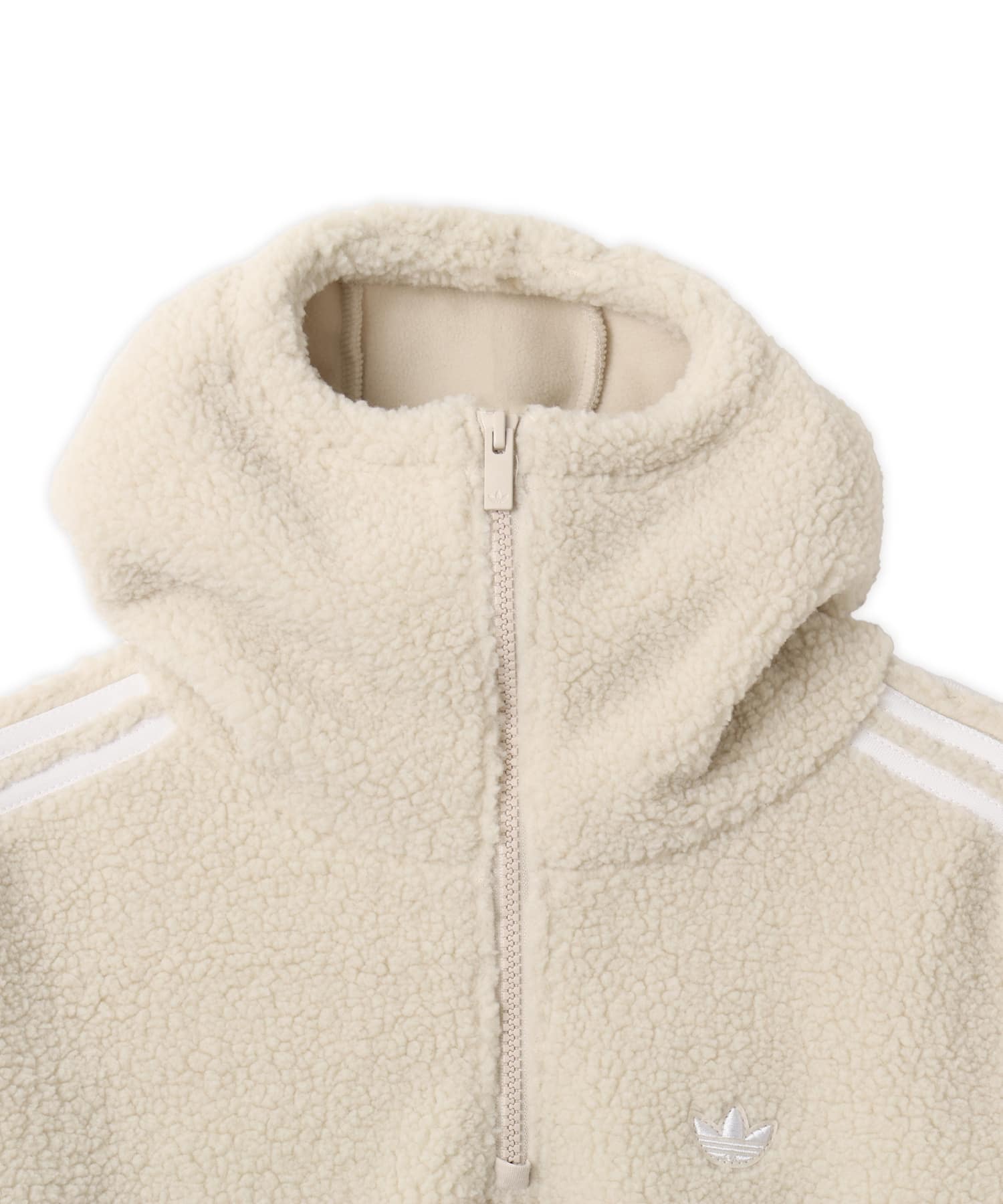 adidas JENNIE FLEECE HOODIE JACKET クリアブラウンの画像