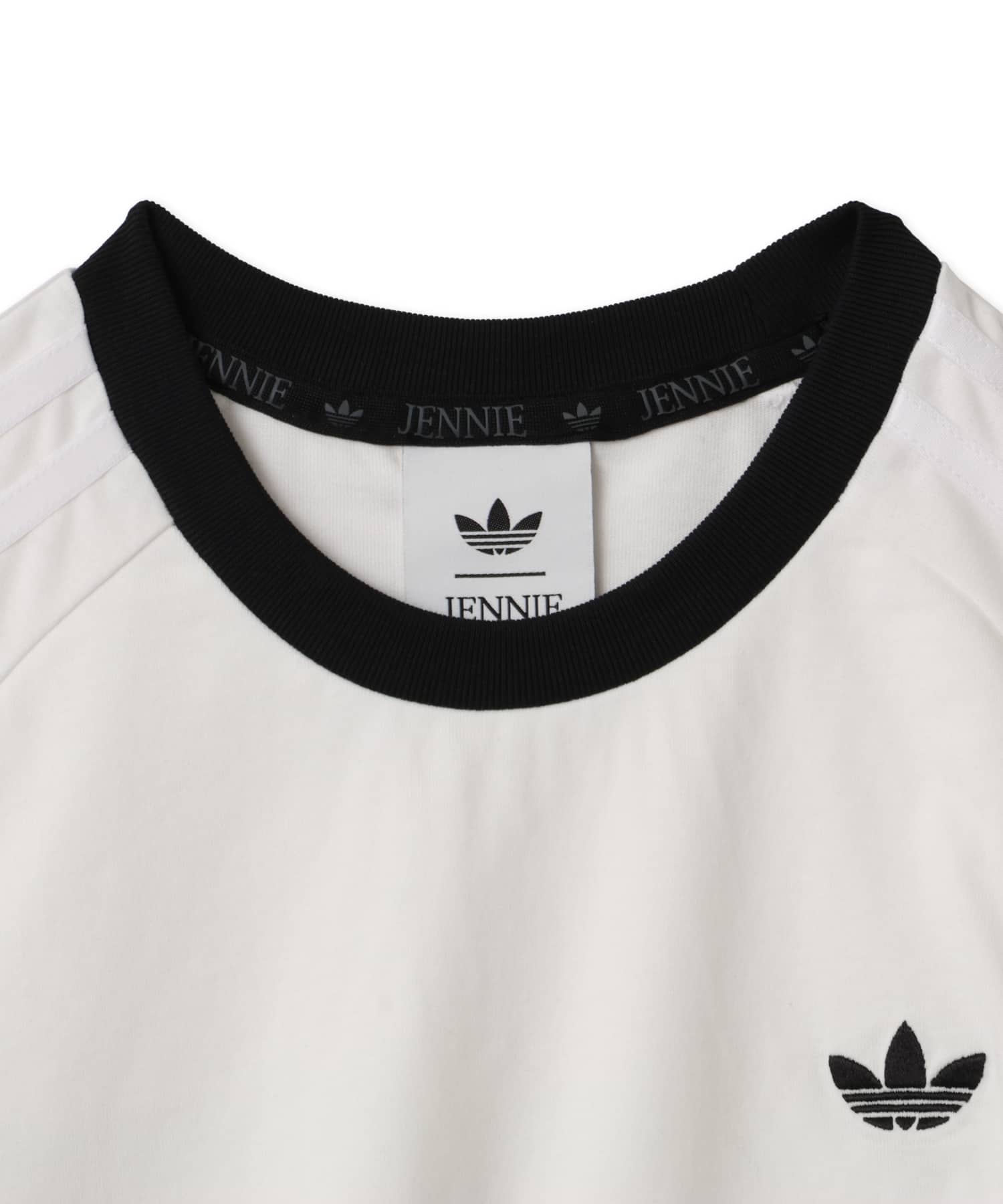 adidas JENNIE LAYERED T-SHIRT ホワイトの画像