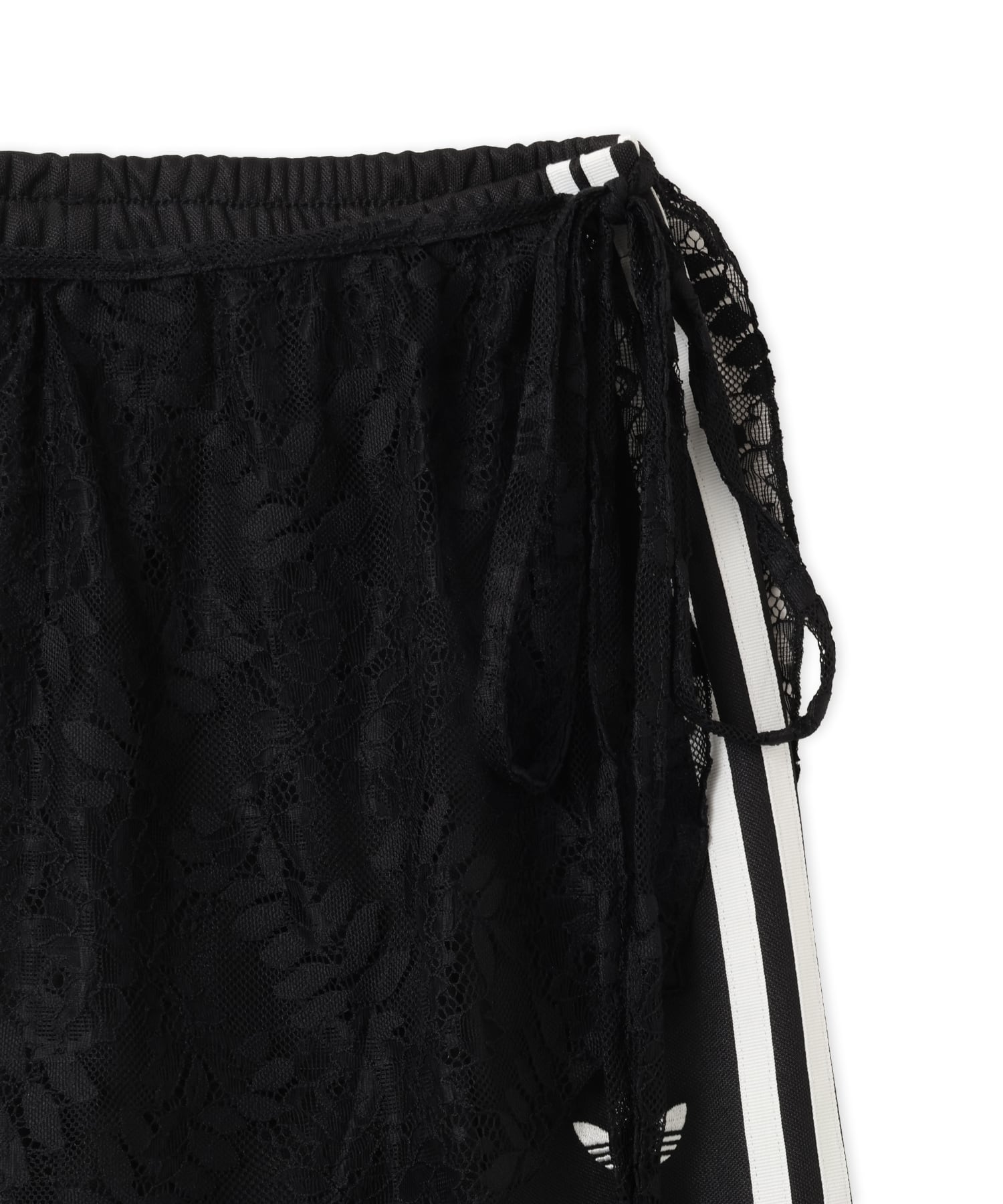 2IN1 FIREBIRD LOOSE TRACK TROUSERS WITH LACE SKIRT ブラックの画像
