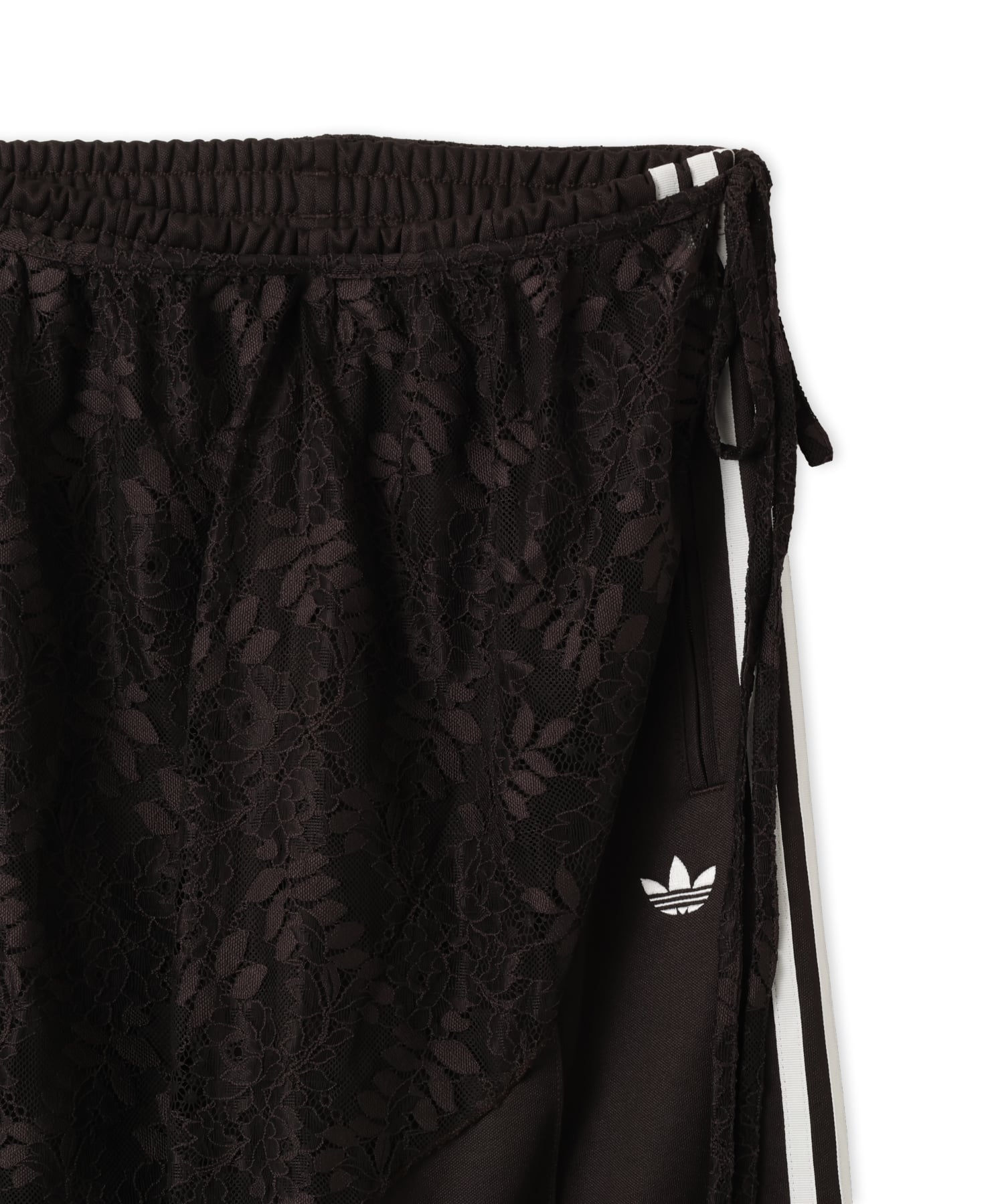 2IN1 FIREBIRD LOOSE TRACK TROUSERS WITH LACE SKIRT ナイトブラウンの画像