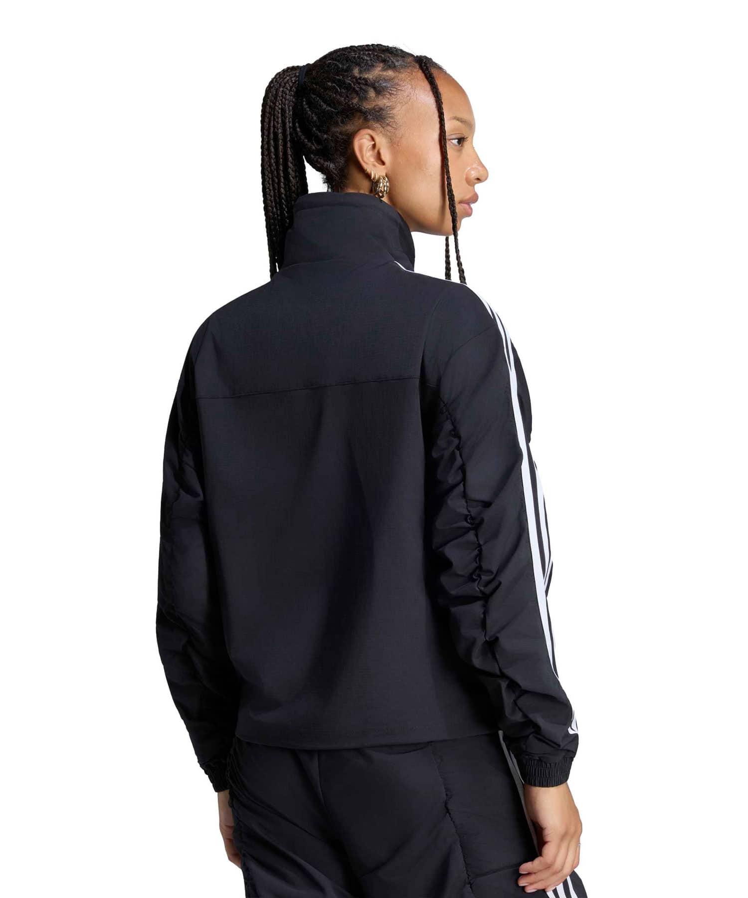 adidas ADILENIUM RUFFLED TRACK JACKET ブラックの画像