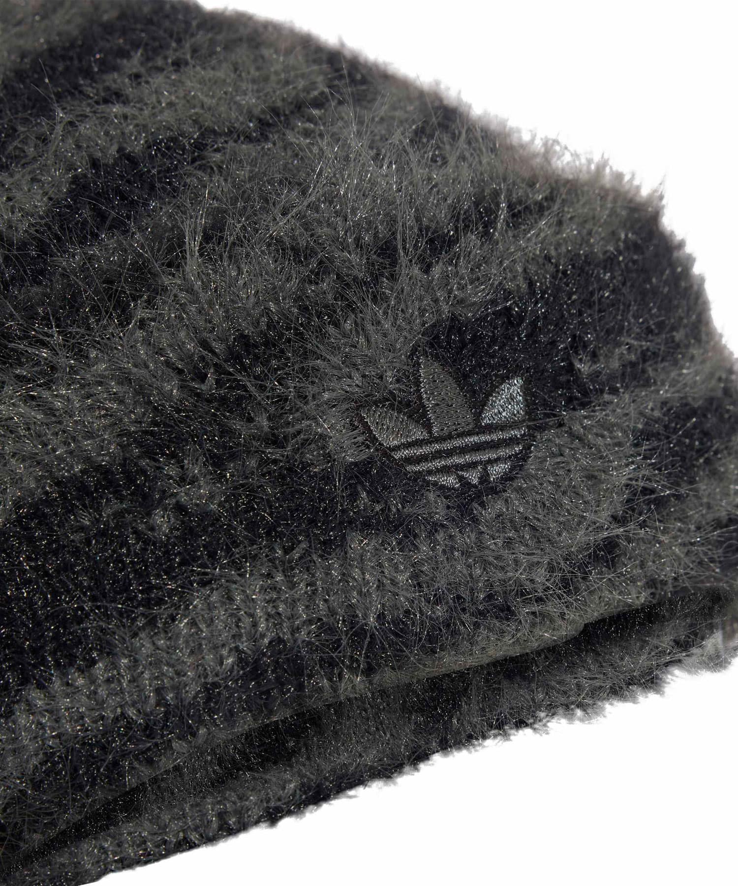 adidas ADILENIUM FLUFFY BEANIE グレーフォー/ブラックの画像