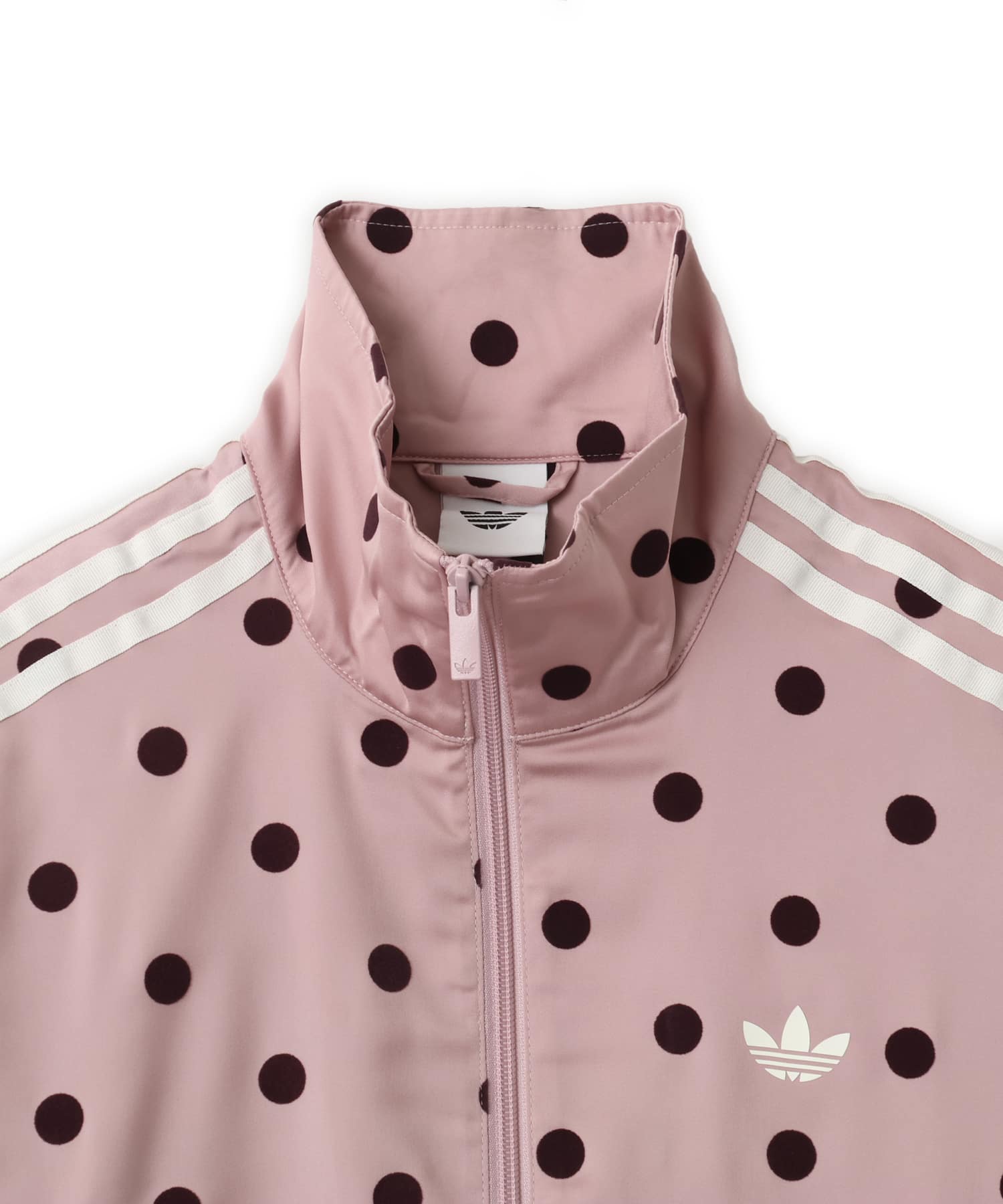 adidas SATIN POLKA DOTS TT TRACK TOP デュアルライラックの画像