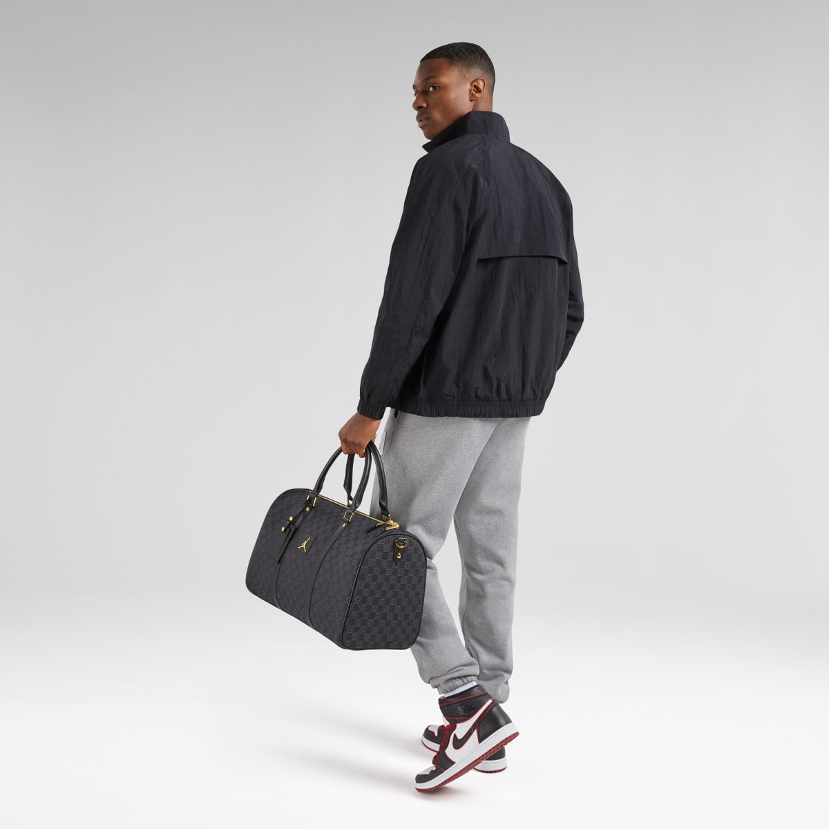 Air Jordan Monogram Duffle Bag "Black" MA0759 023