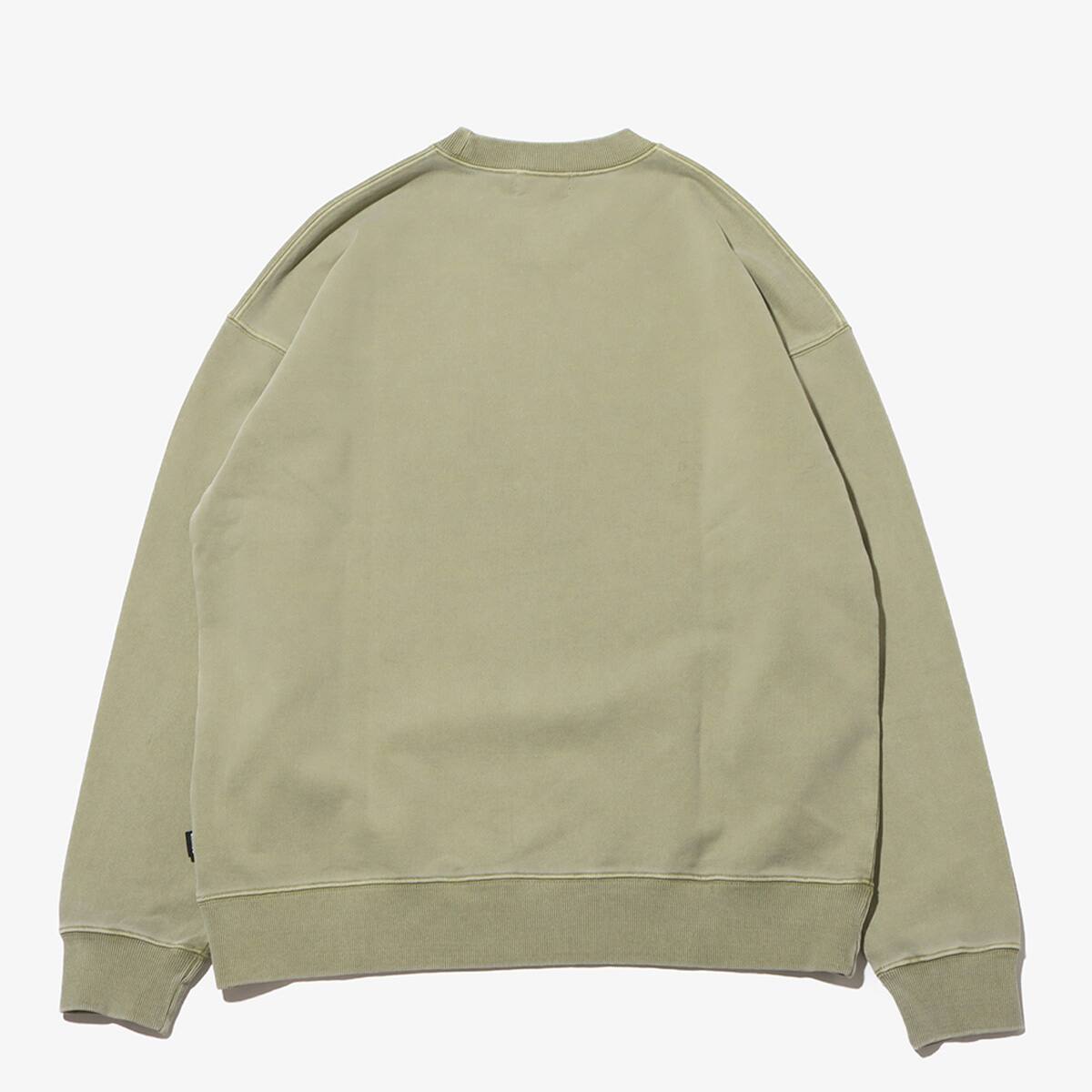 atmos Pigment Dyed Crewneck Sweatshirt KHAKIの画像