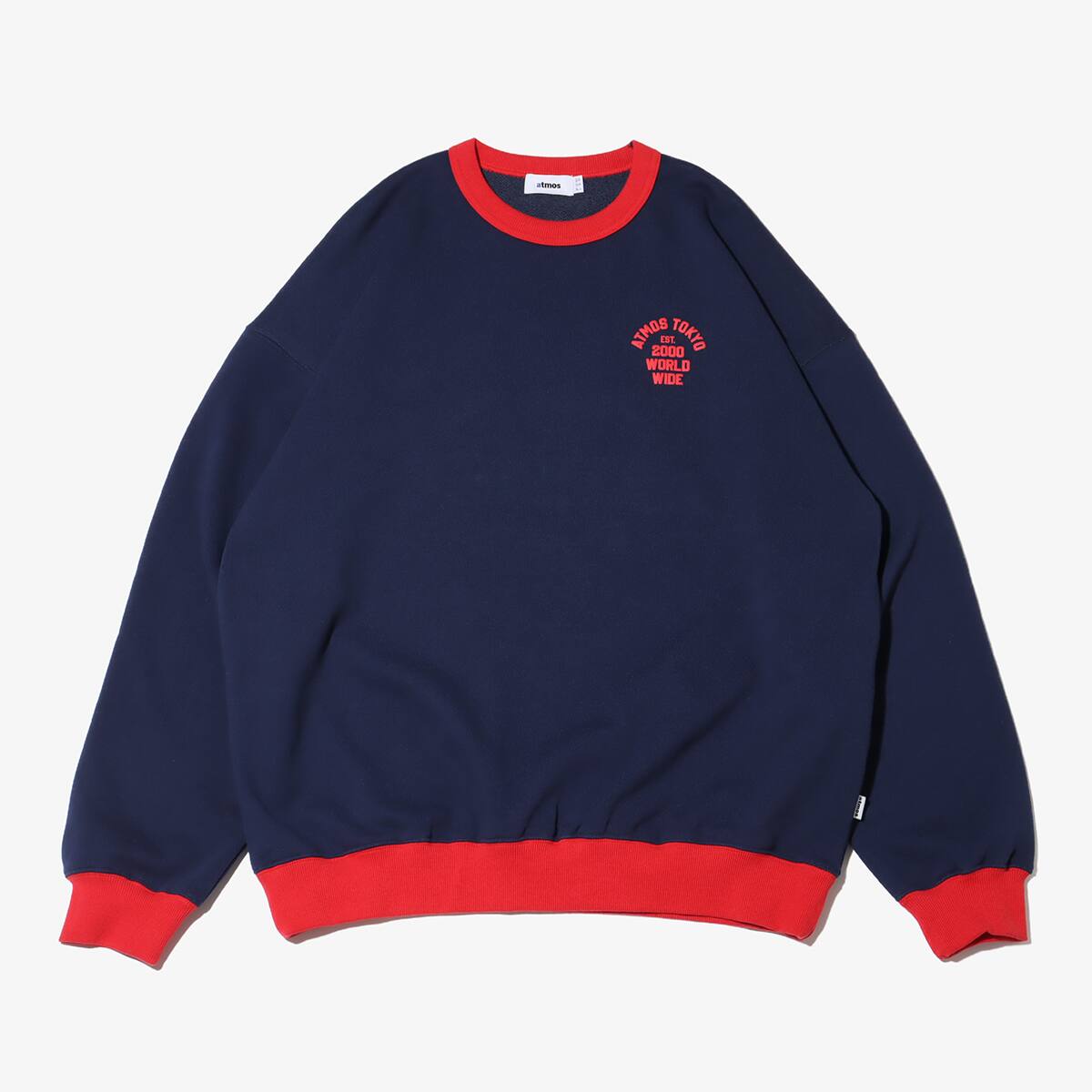 atmos Ringer Sweatshirt NAVYの画像