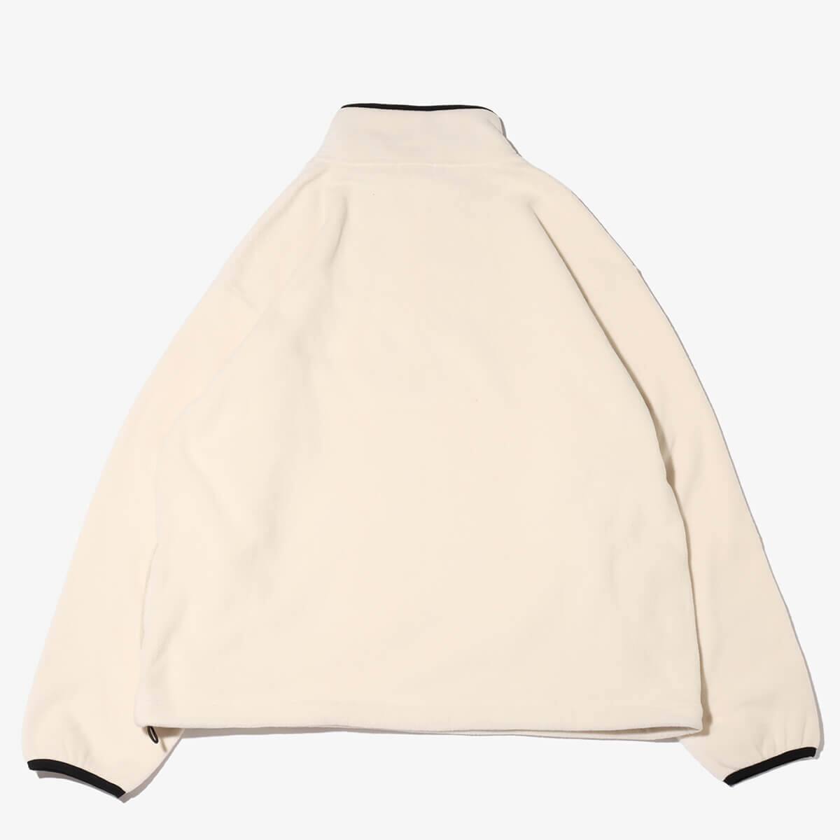 atmos HALF ZIP FREECE TOPS WHITE(アトモス ハーフジップ atmos HALF ZIP FREECE TOPS WHITE(アトモス ハーフジップ
