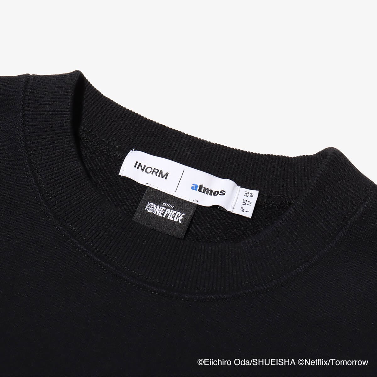 atmos x Netflixシリーズ「ONE PIECE」 x INCRM Sweatshirts BLACK