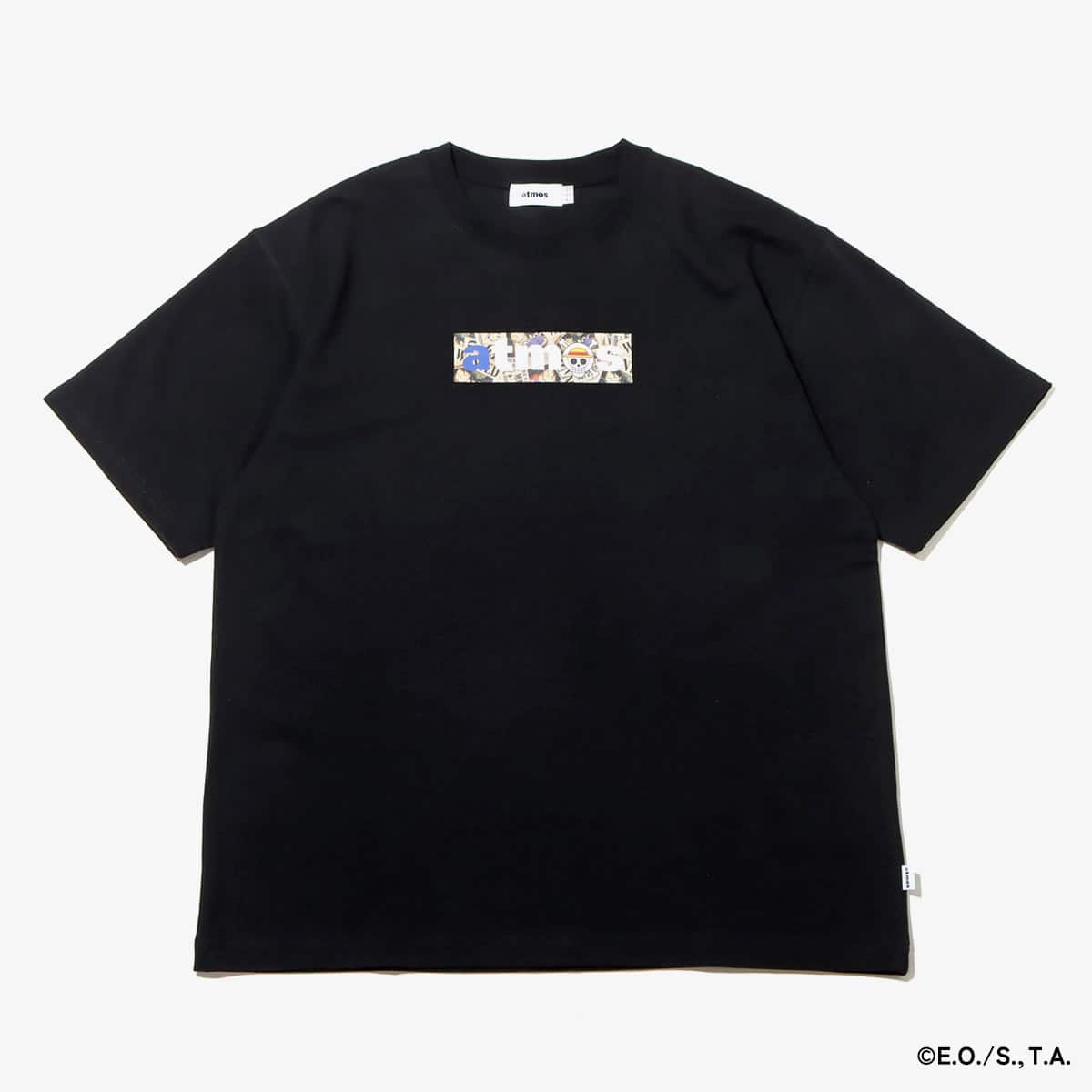 atmos × ONE PIECE WANTED POSTER BOX LOGO T-SHRTS BLACK×MONKEY.D ...