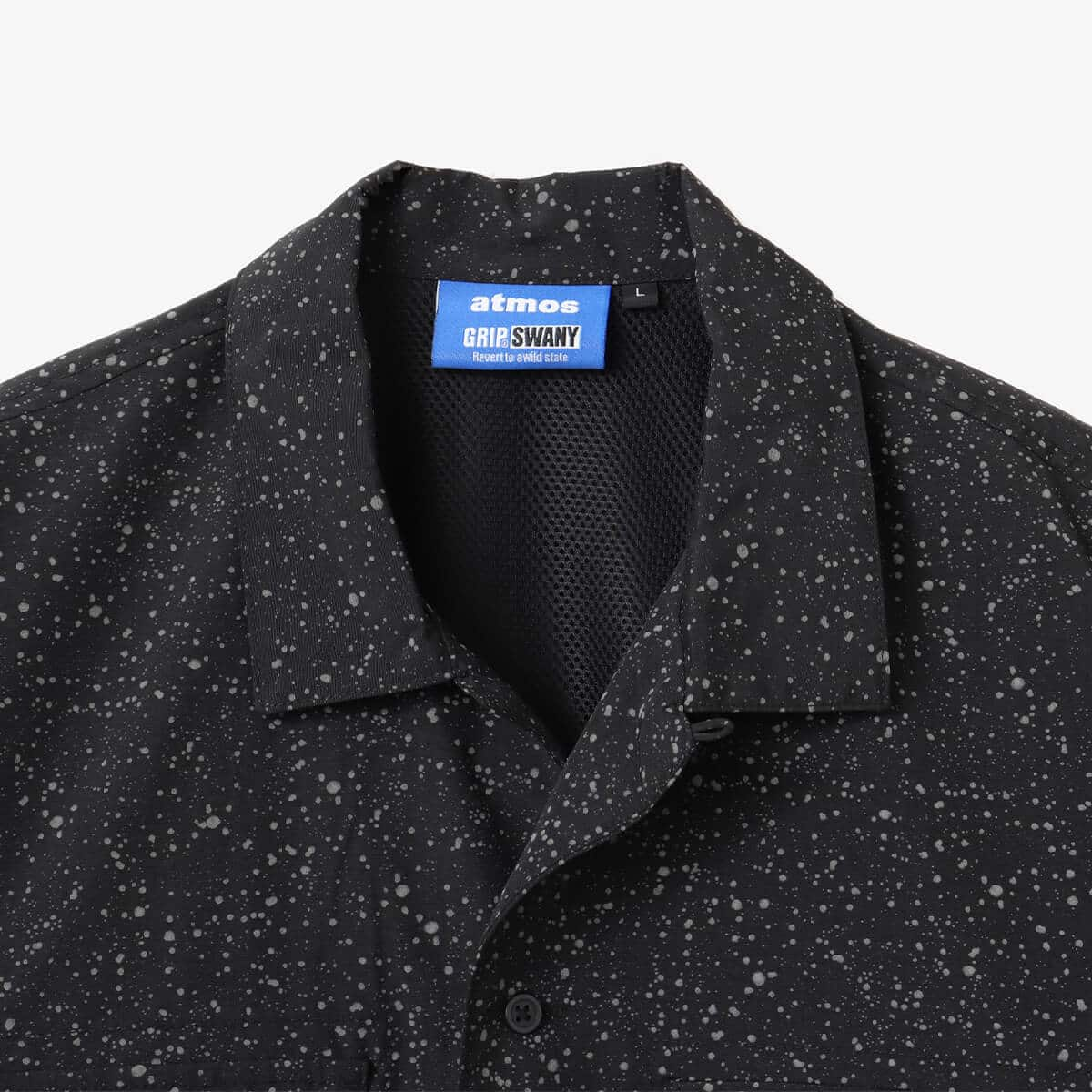 GRIP SWANY x atmos CAMP SHIRT BLACK