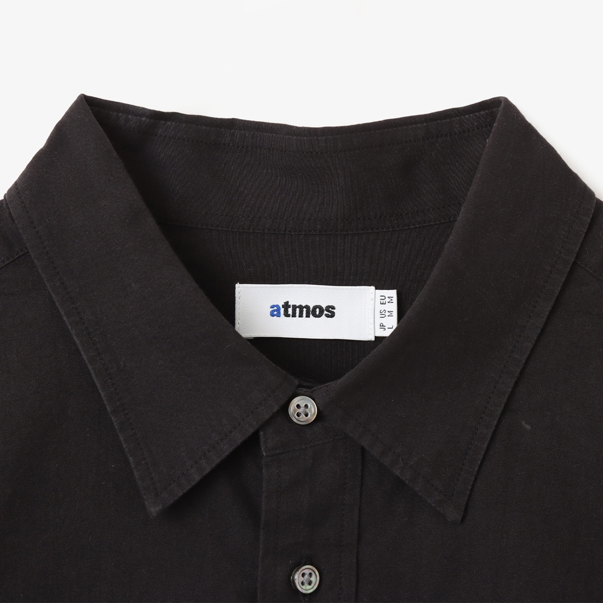 atmos Cotton Washer Broad Shirt BLACKの画像