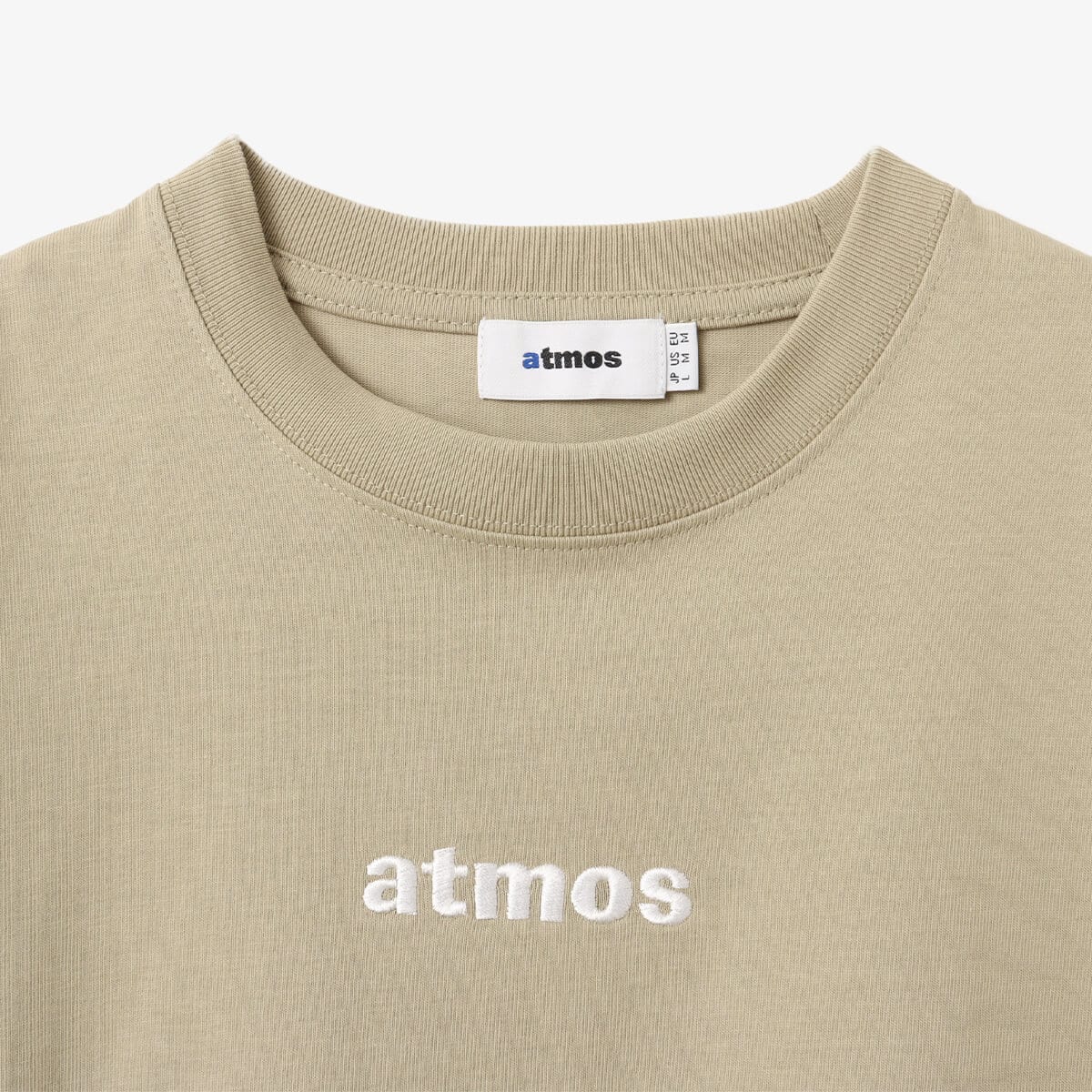 atmos Embroidery Classic Logo T-shirt LIGHT KHAKI の画像