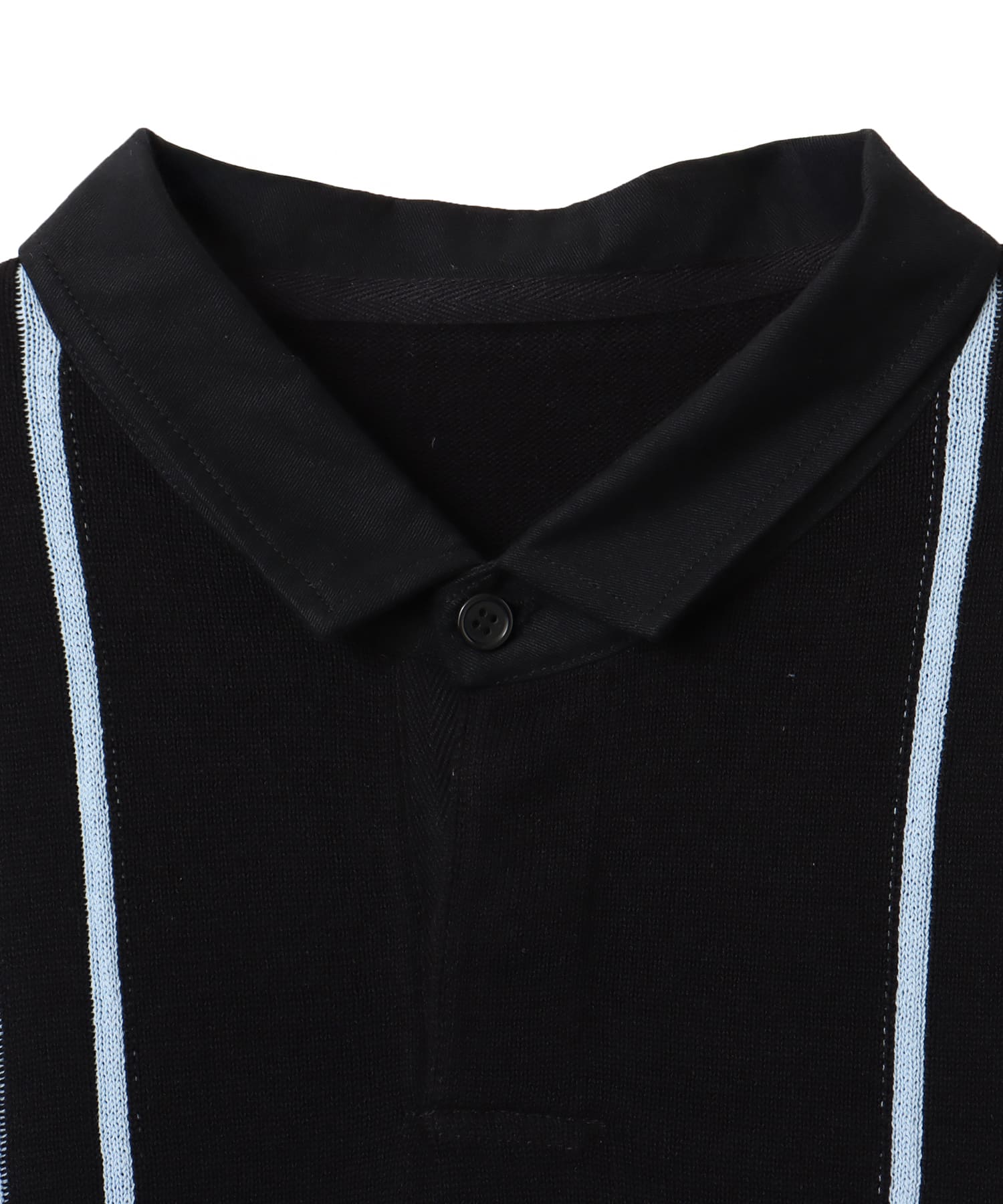 atmos Knit LS Rugby Shirt BLACKの画像