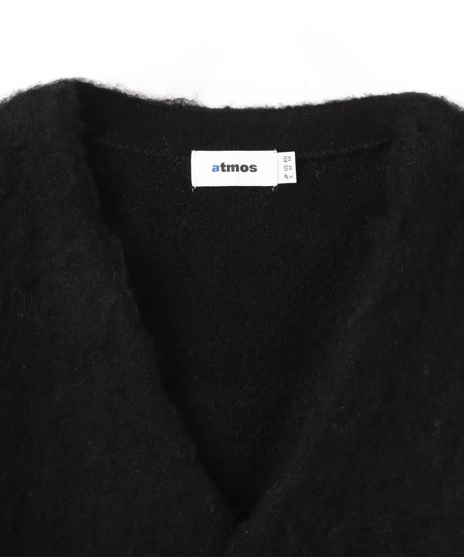 atmos Mohair Cardigan BLACKの画像