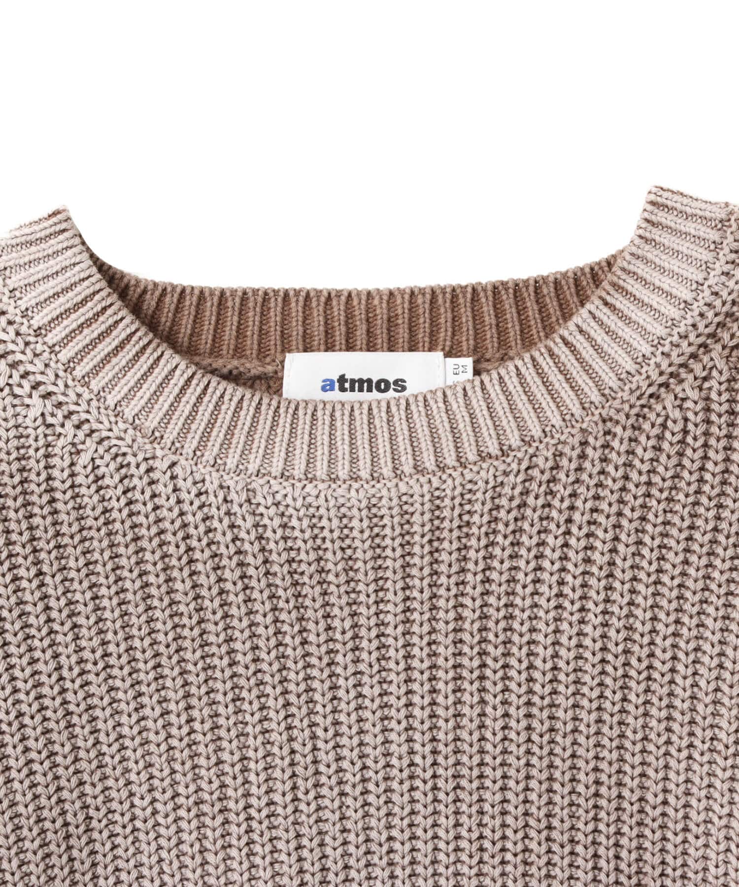 atmos Small Logo Patch Knit Sweater BROWNの画像