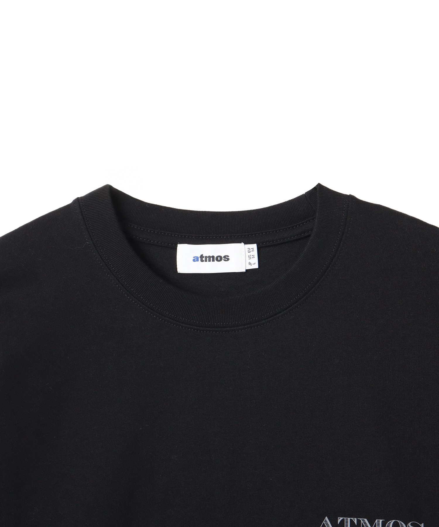 atmos Emblem Logo LS T-shirt BLACKの画像