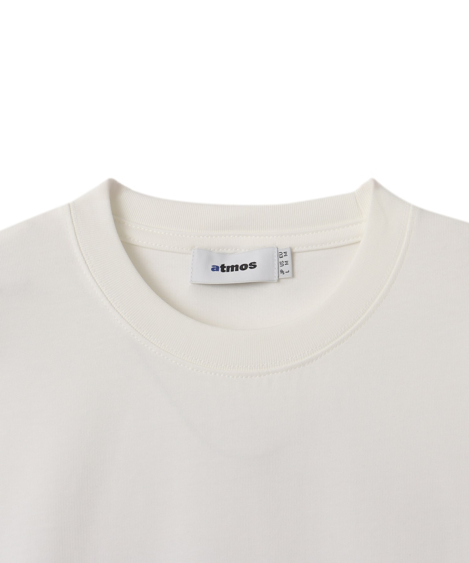 atmos Emblem Logo LS T-shirt WHITEの画像