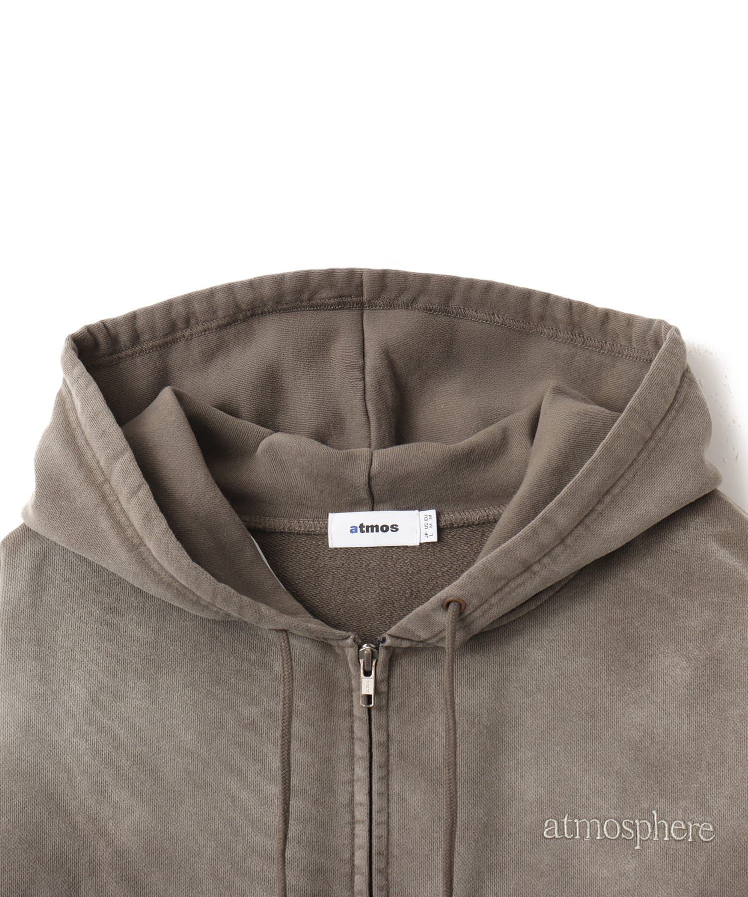 atmos Fade Color Zip-up Hooded Sweatshirt BEIGEの画像