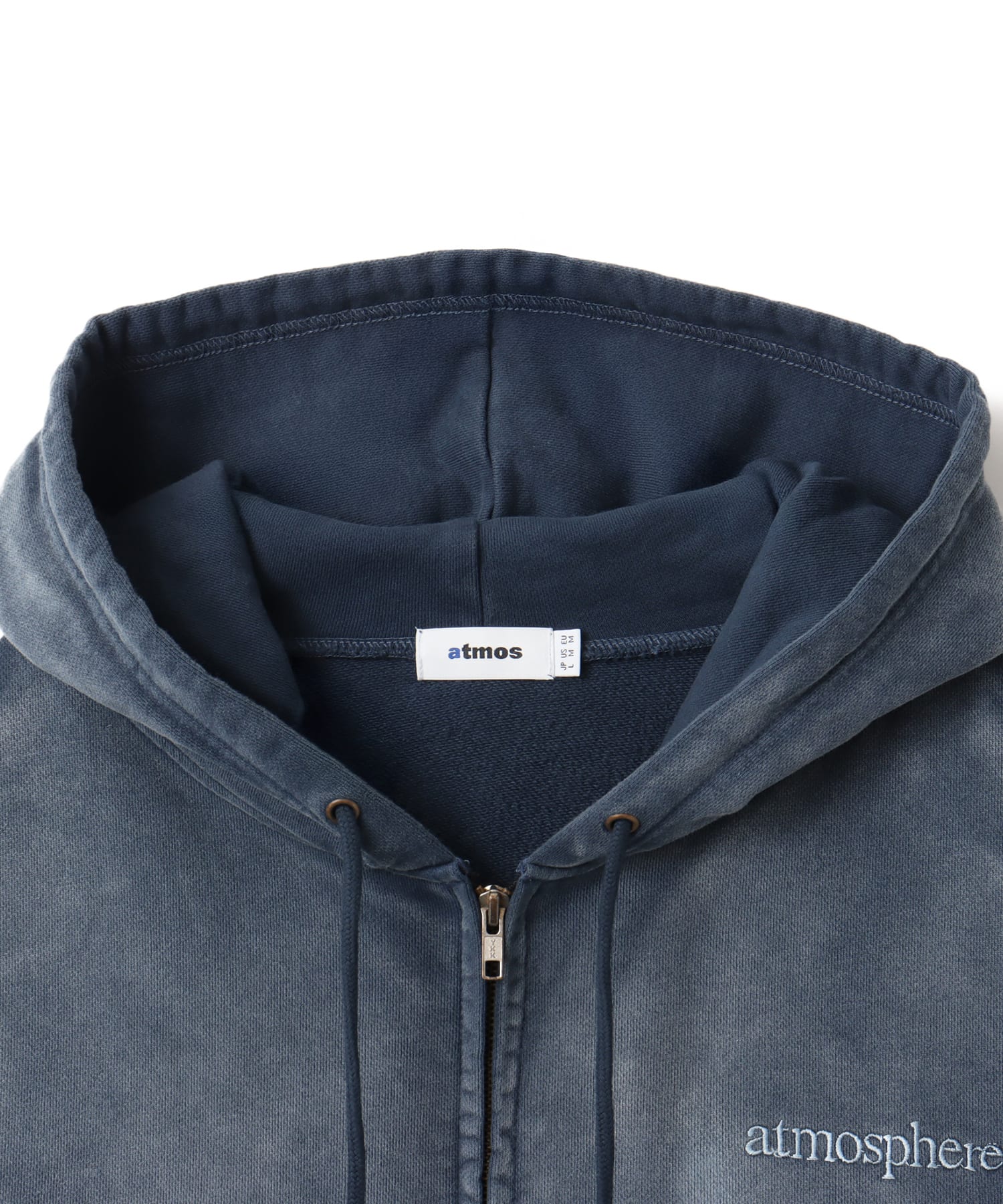 atmos Fade Color Zip-up Hooded Sweatshirt BLUEの画像