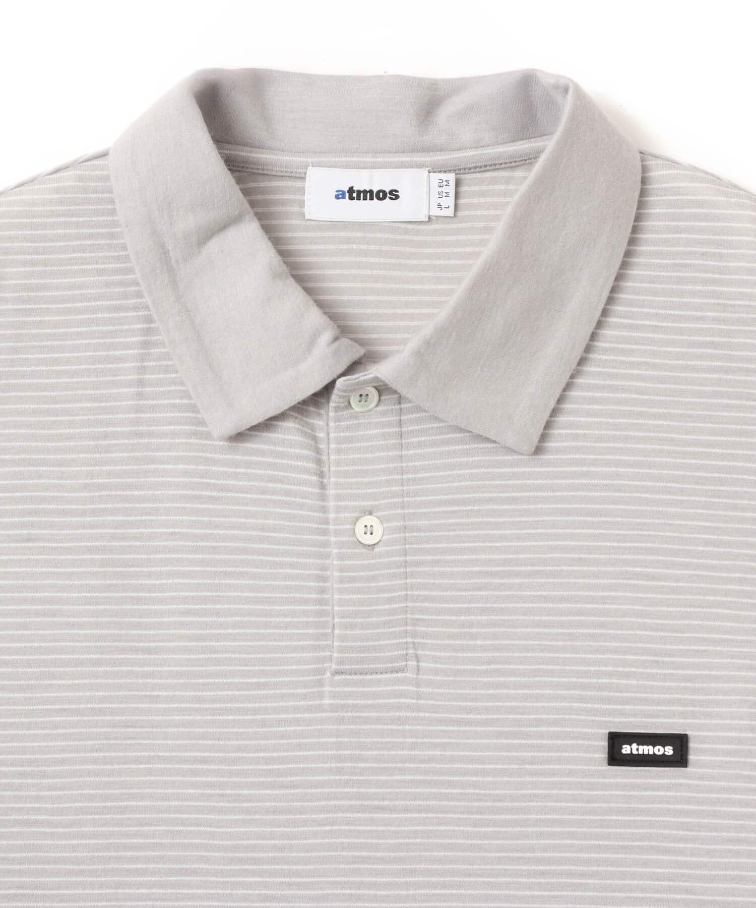 atmos Merino Wool Knit Polo Shirt GRAYの画像