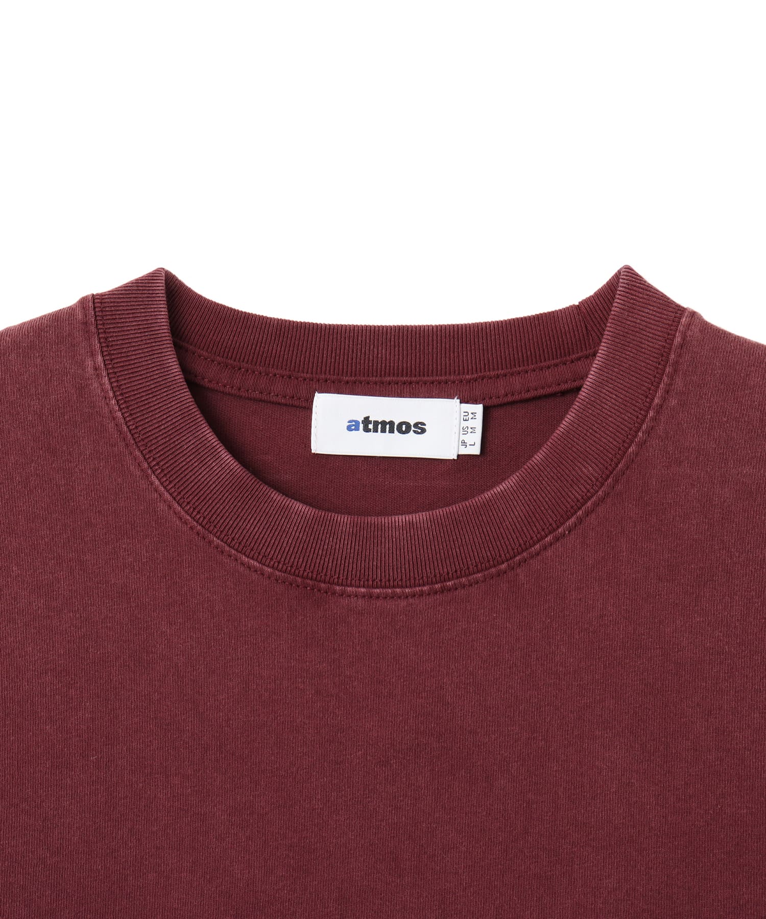 atmos atmosphere Logo T-shirt BURGUNDYの画像