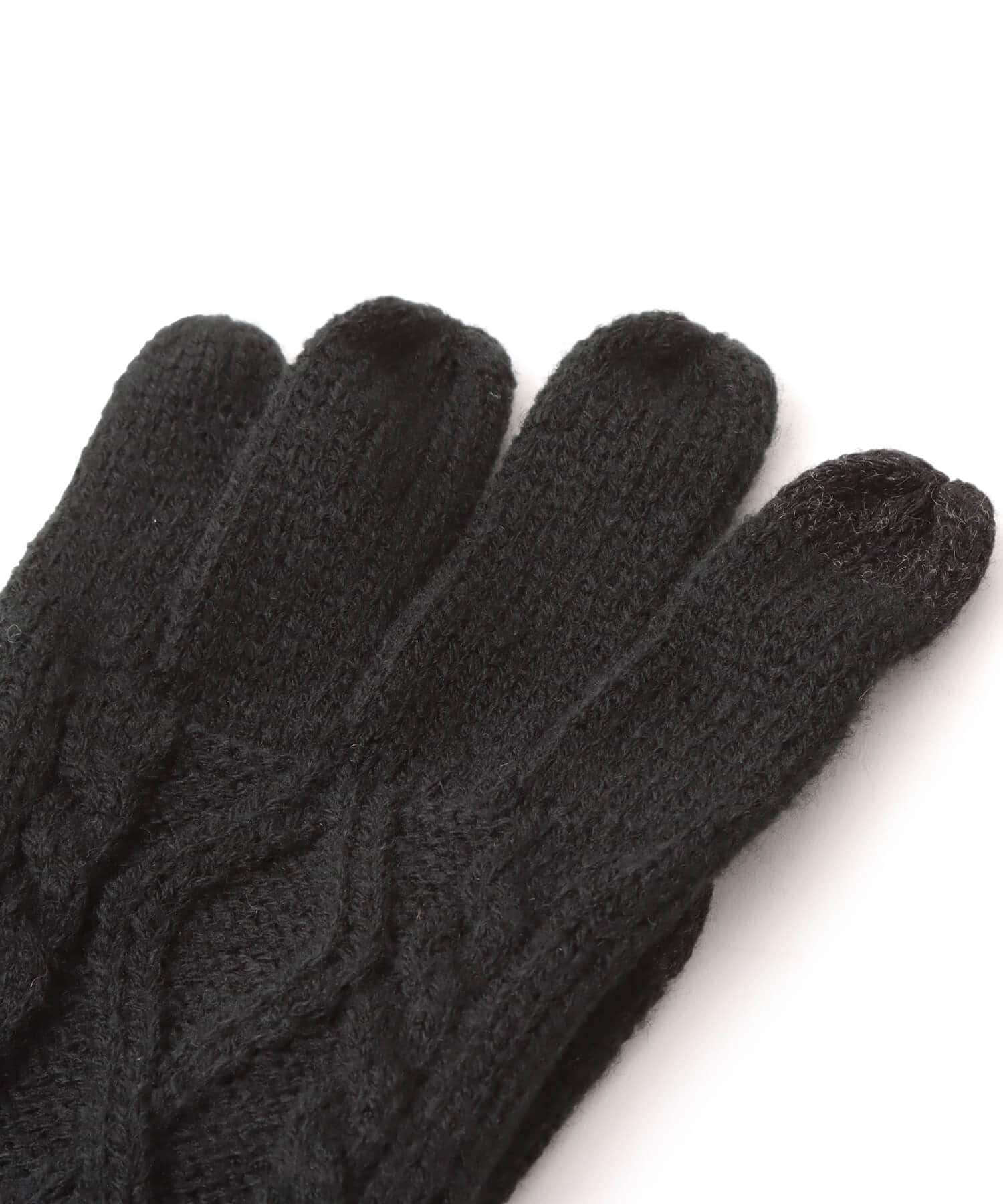 atmos Cable Knit Gloves BLACKの画像