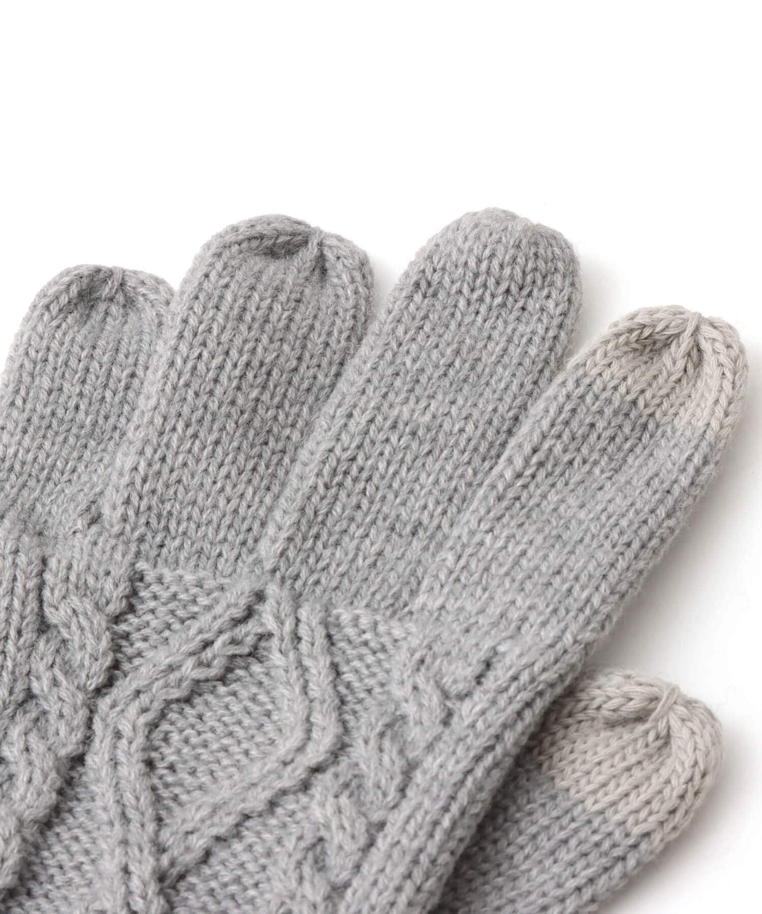 atmos Cable Knit Gloves GRAYの画像