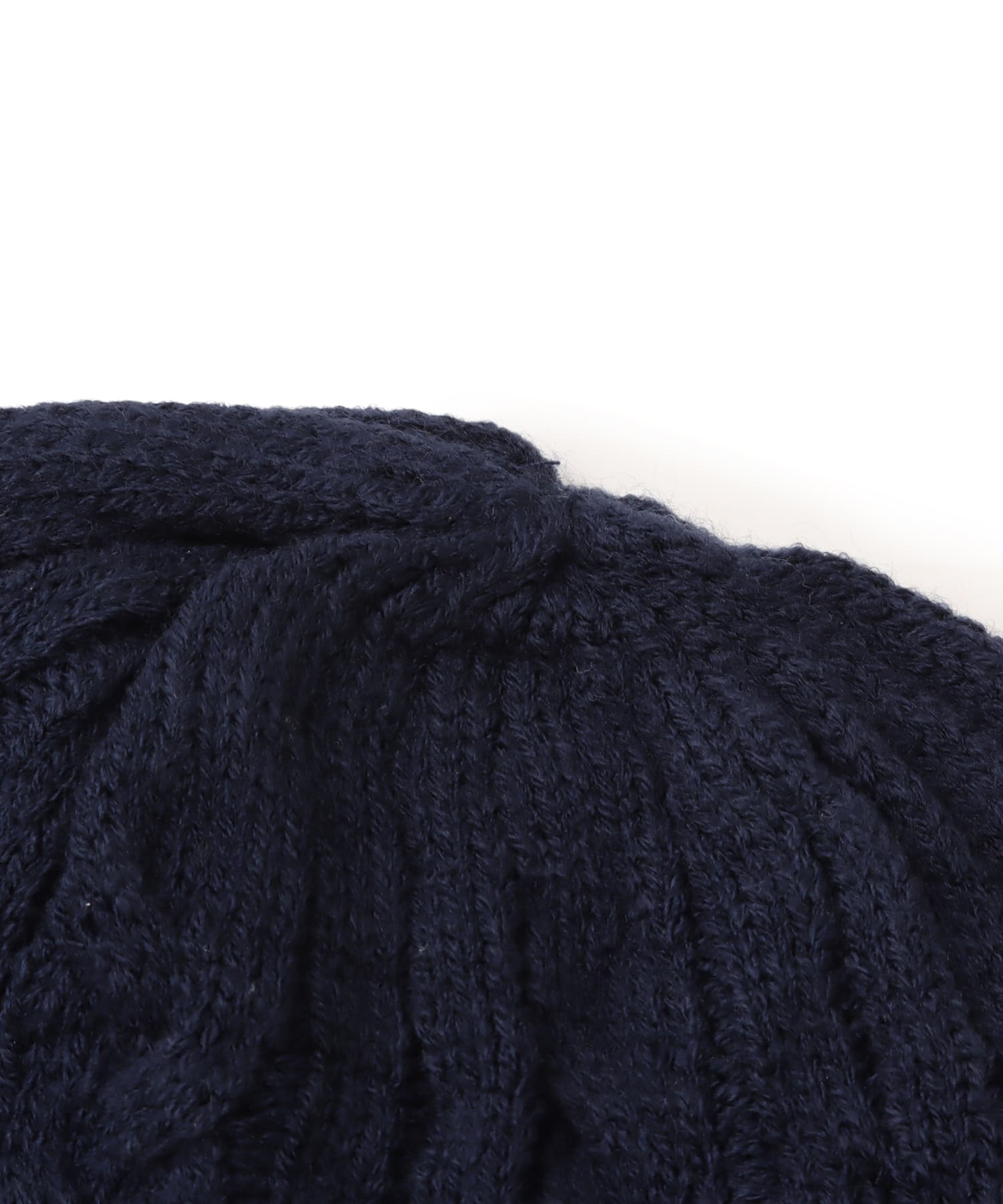 atmos Cable Knit Beanie NAVYの画像