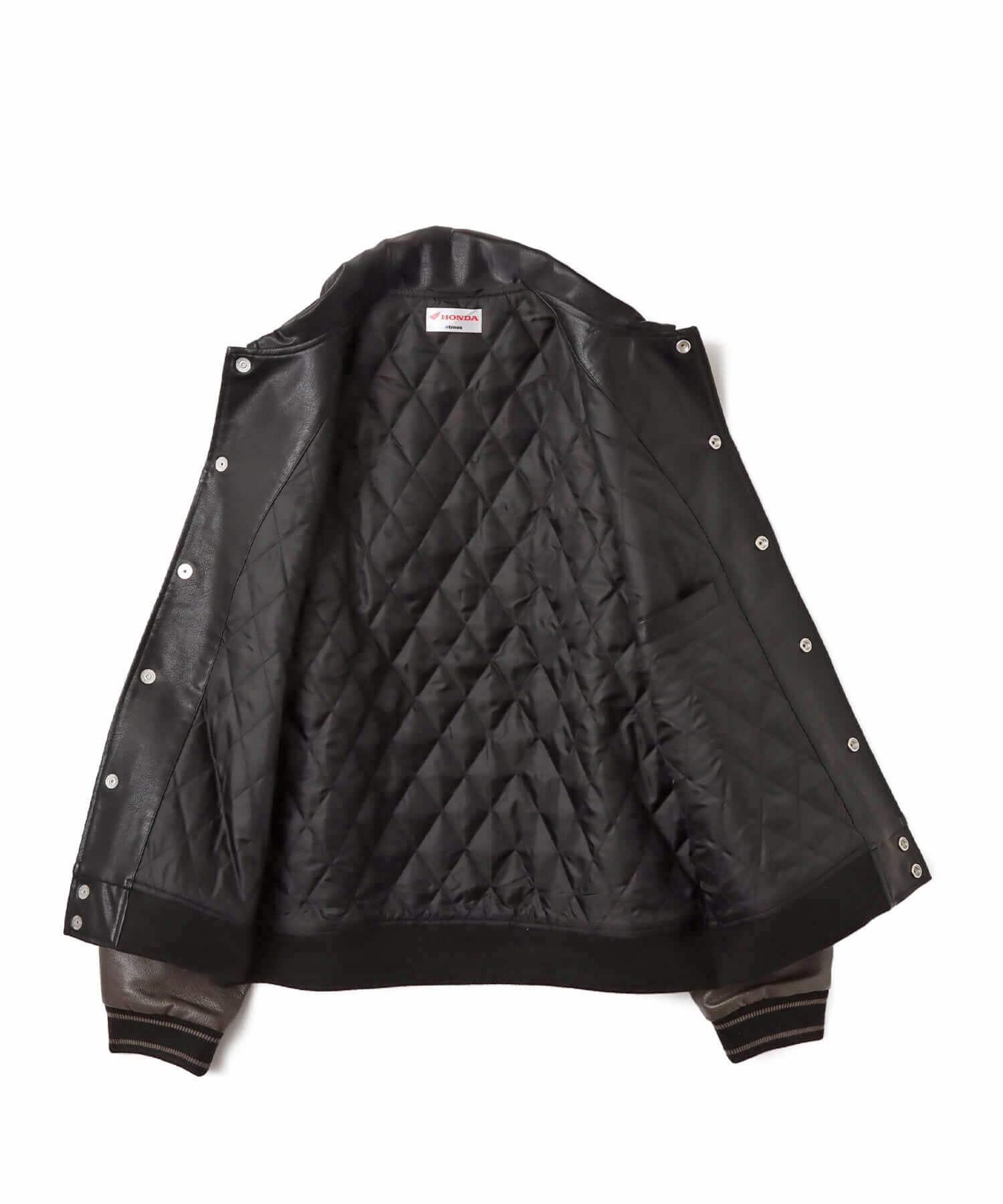 atmos x HONDA Synthesis Leather Jacket BLACKの画像