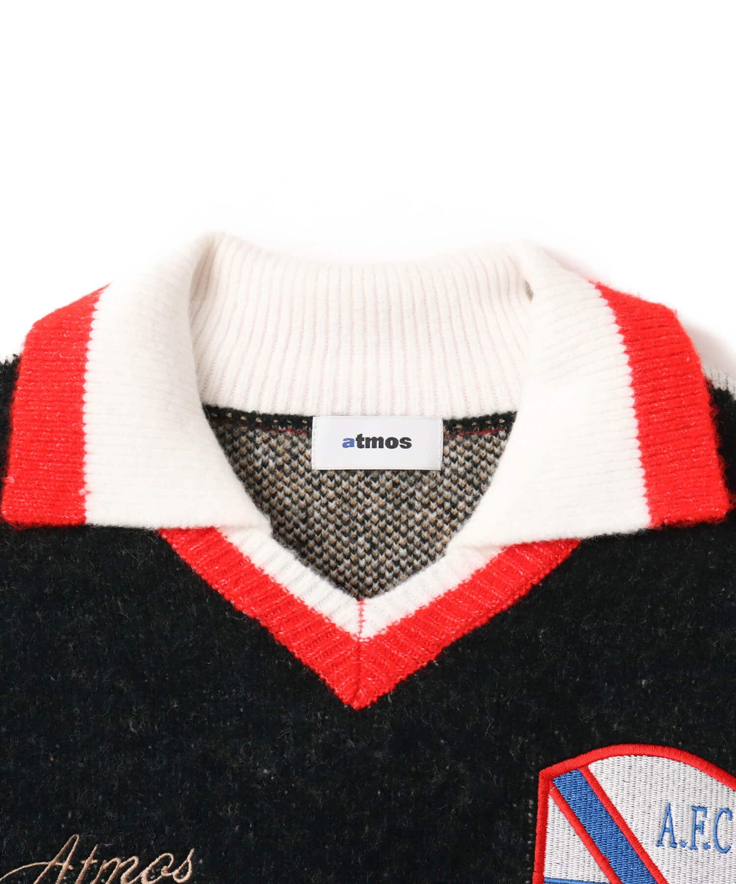 atmos Knit Soccer Polo Shirt GREENの画像