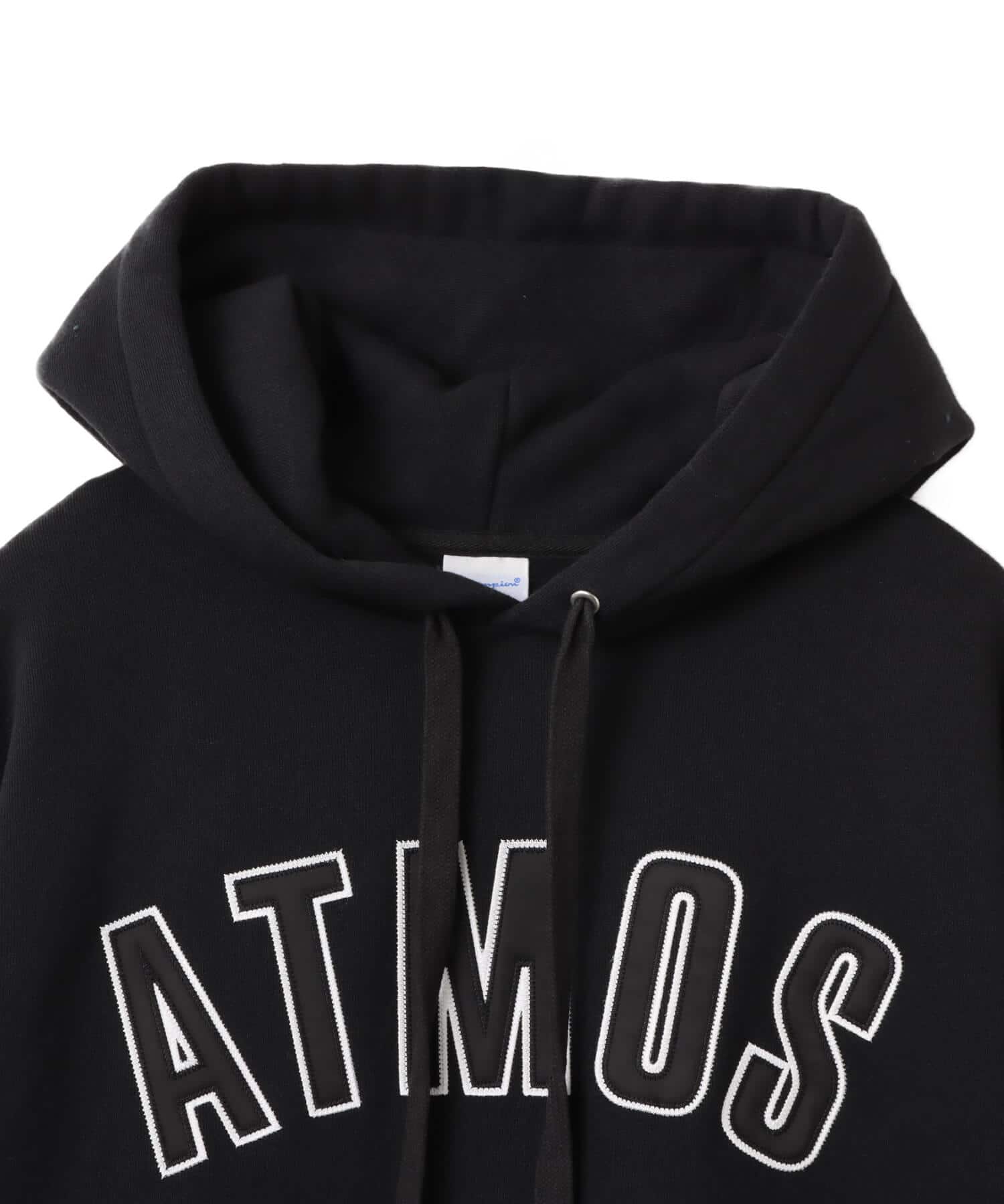 Champion x atmos Super Fleece Hooded Sweatshirt BLACKの画像