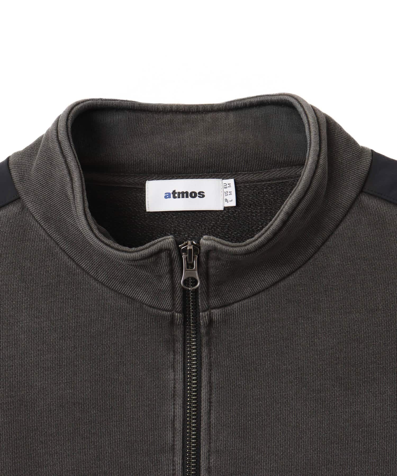 atmos Pigment Half-zip Sweatshirt BLACKの画像