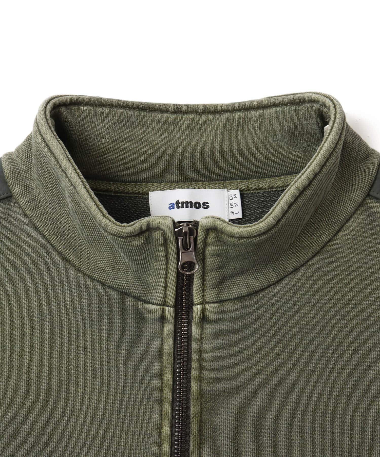 atmos Pigment Half-zip Sweatshirt GREENの画像