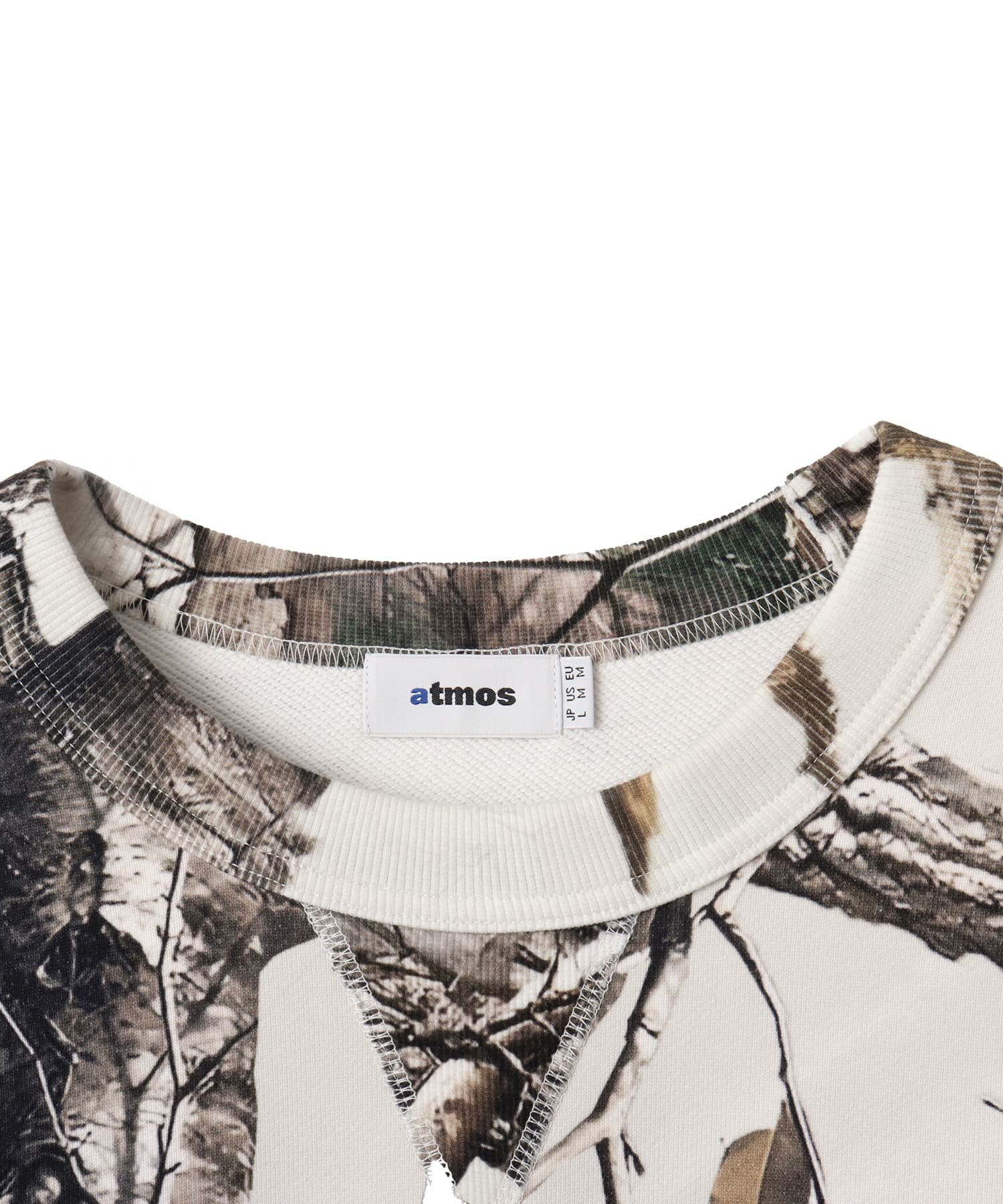 atmos Embroidery Classic Logo Crew Neck Sweatshirt BEIGE CAMOUFLAGEの画像