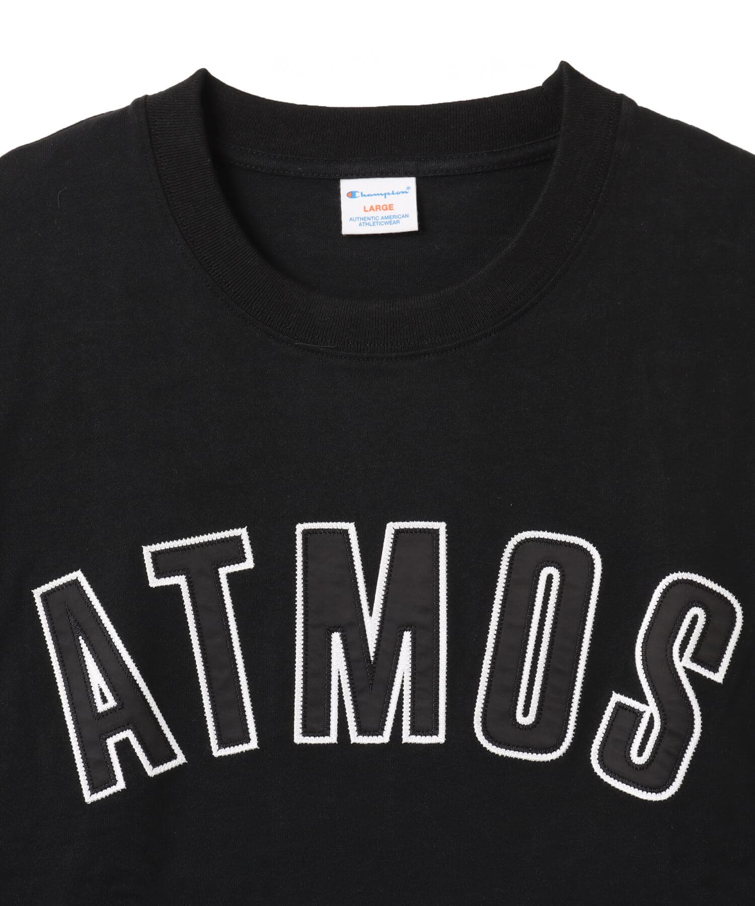 Champion x atmos 16s/1 OE Jersey T-shirt BLACKの画像