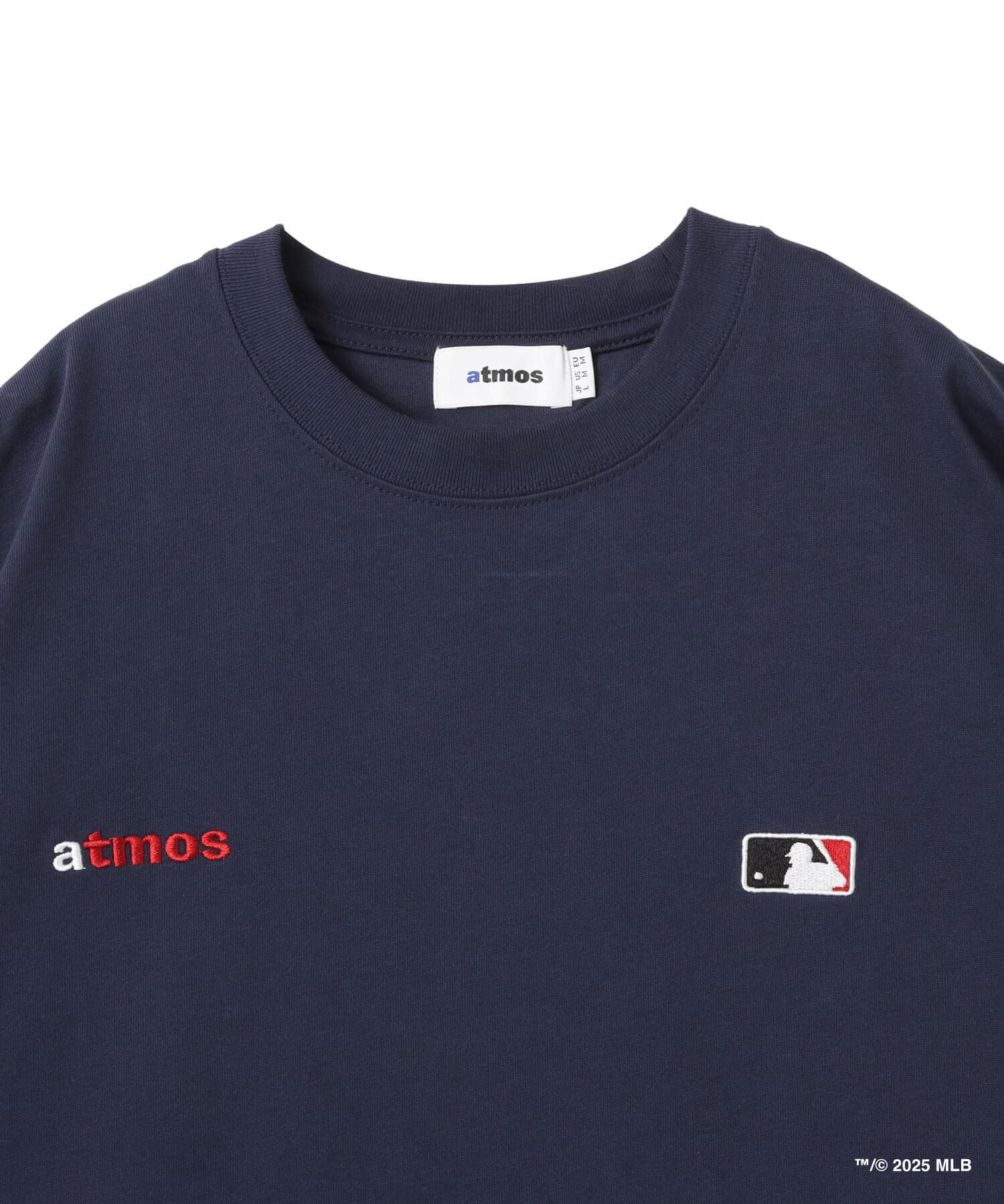atmos x MLB All Teams Patch SS T-shirt NAVYの画像